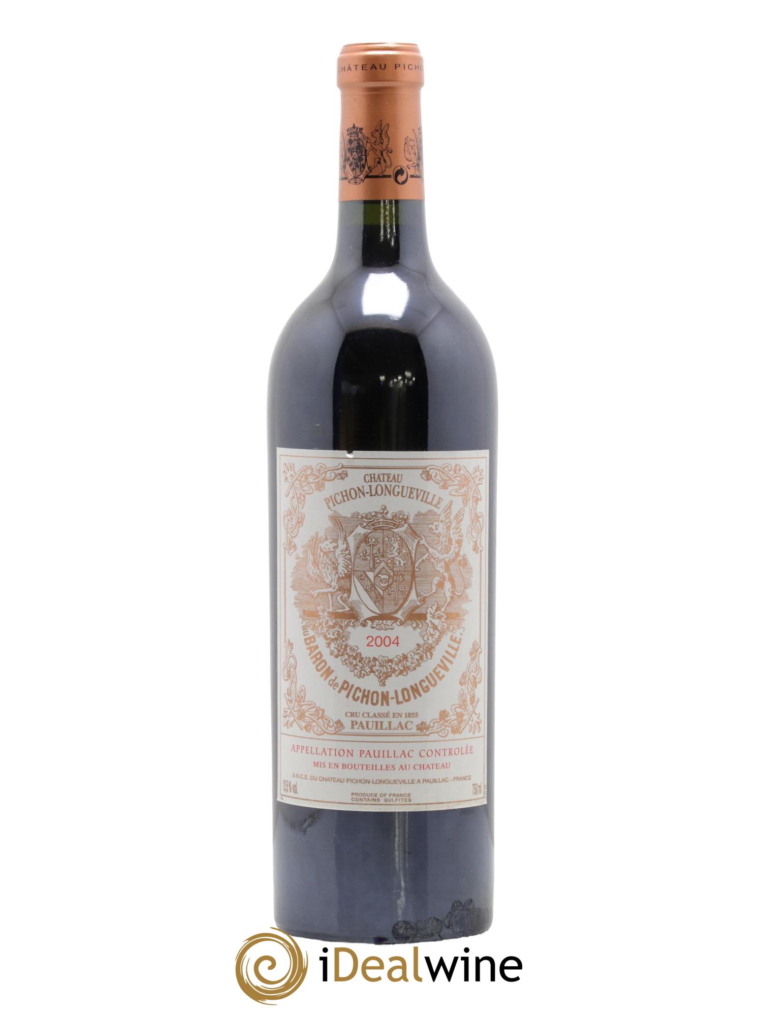 Pichon Longueville Baron 2ème Grand Cru Classé 2004 - Lot de 1 bouteille - 0