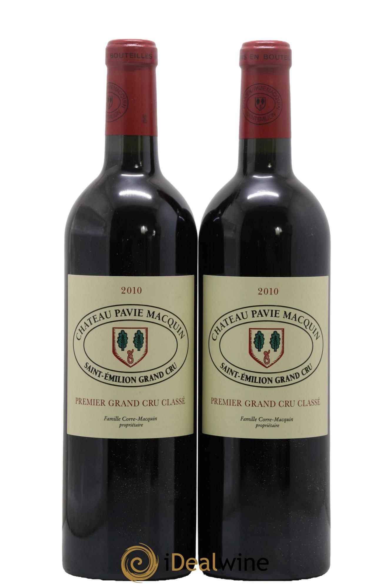 Château Pavie Macquin 1er Grand Cru Classé B 2010 - Lotto di 2 bottiglie - 0