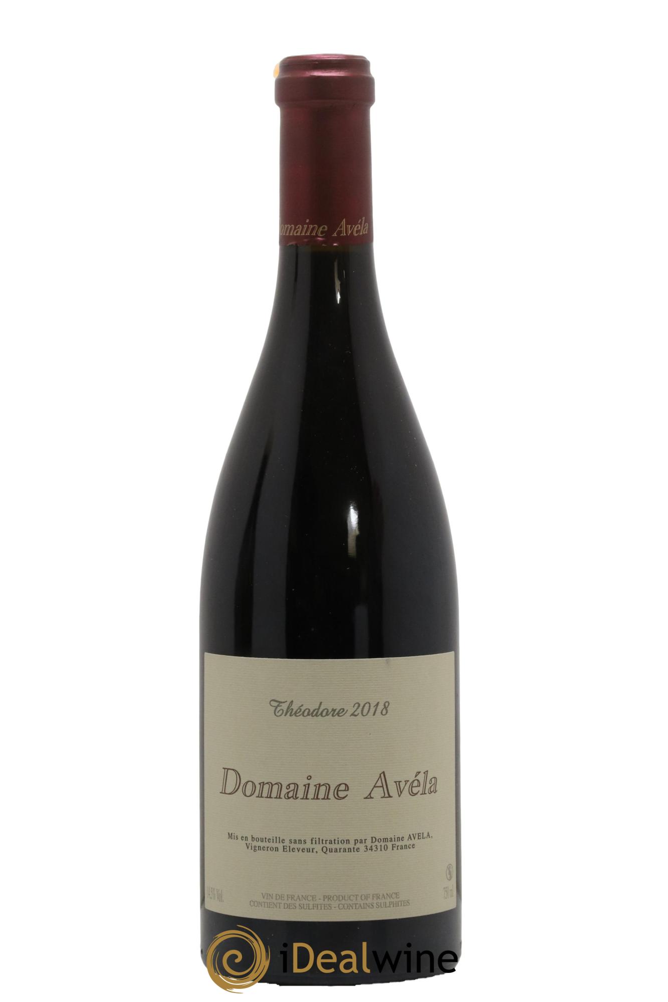 Vin de France Théodore Avéla 2018 - Lot de 1 bouteille - 0