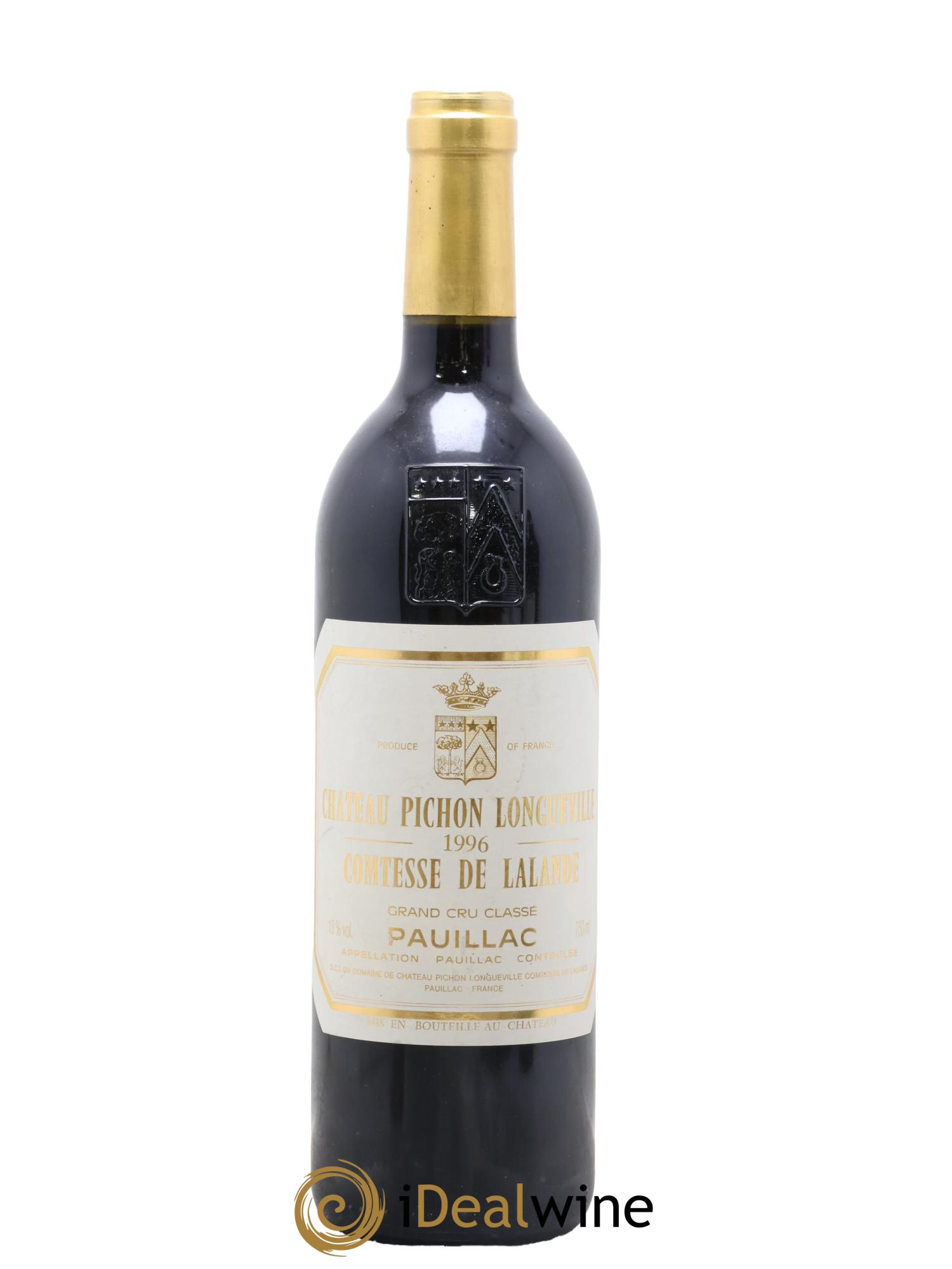 Château Pichon Longueville Comtesse de Lalande 2ème Grand Cru Classé 1996 - Posten von 1 Flasche - 0