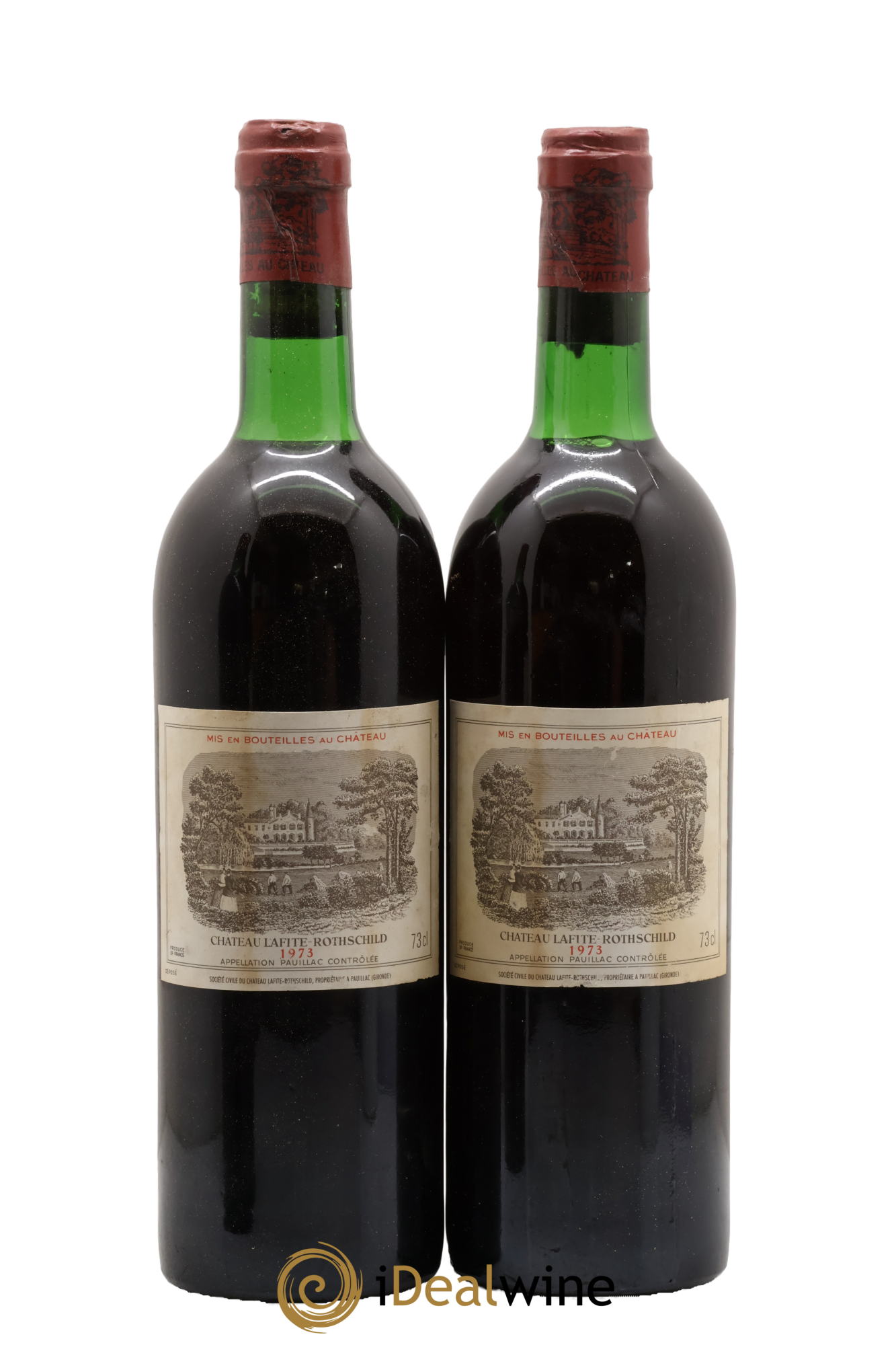 Château Lafite Rothschild 1er Grand Cru Classé 1973 - Lot of 2 bottles - 0