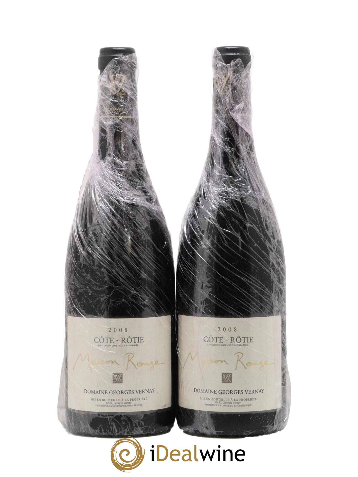 Côte-Rôtie Maison Rouge Georges Vernay 2008 - Lot of 2 bottles - 0