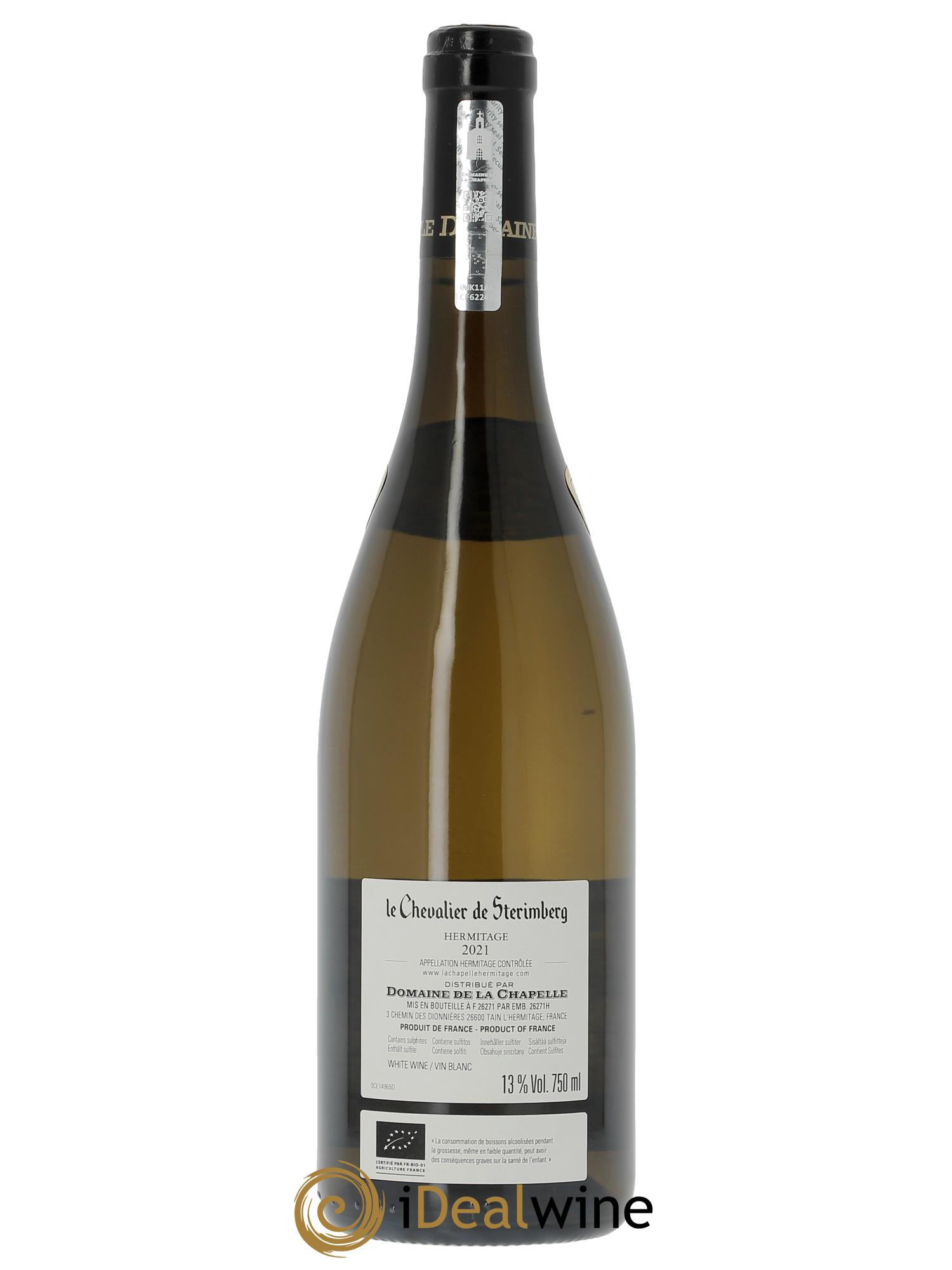 Hermitage Chevalier de Sterimberg Paul Jaboulet Ainé 2021 - Lot de 1 bouteille - 1