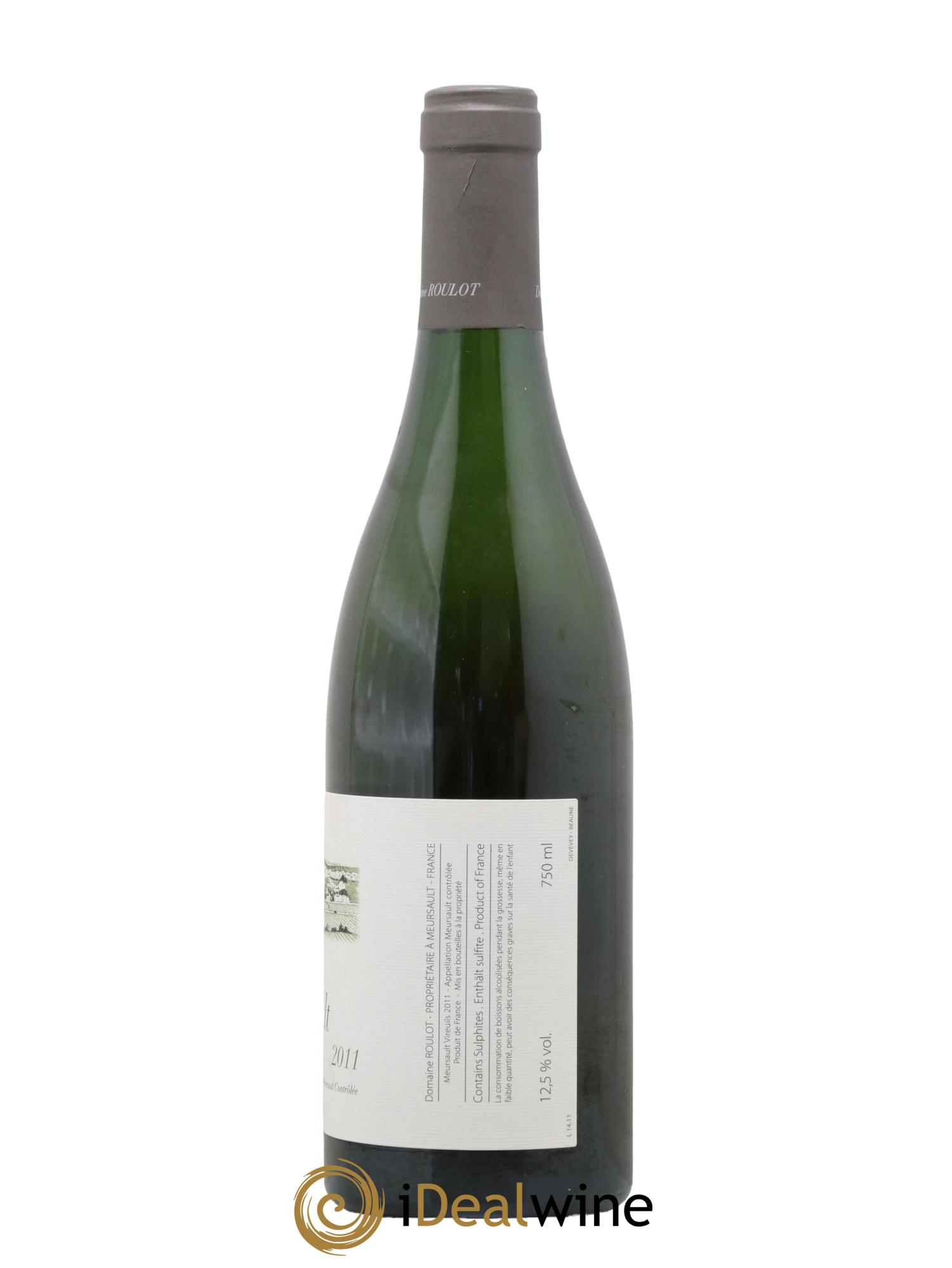 Meursault Les Vireuils Roulot (Domaine) 2011 - Lot de 1 bouteille - 1
