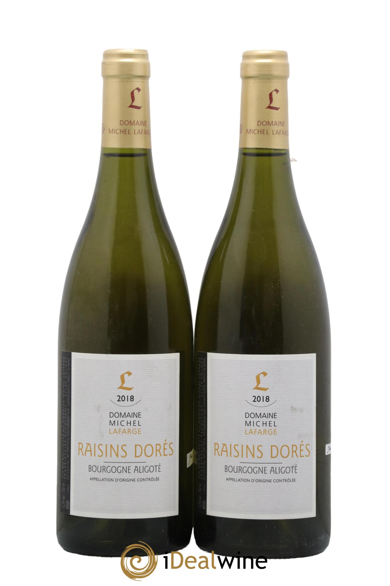 Bourgogne Aligoté Raisins Dorés Lafarge (Domaine) 2018 - Lot de 2 bouteilles - 0