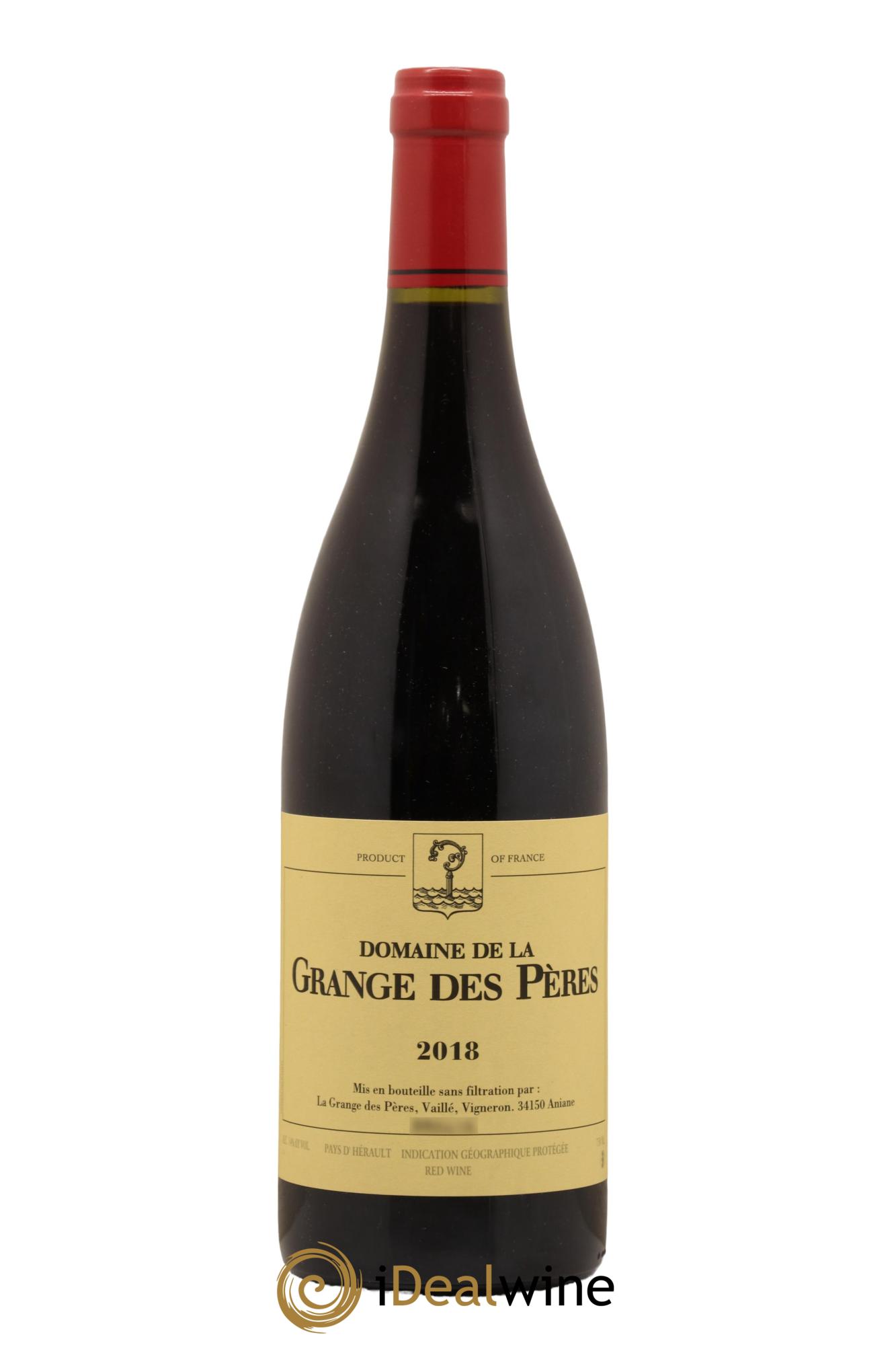 Pays d'Hérault Grange des Pères Laurent Vaillé 2018 - Lot de 1 bouteille - 0