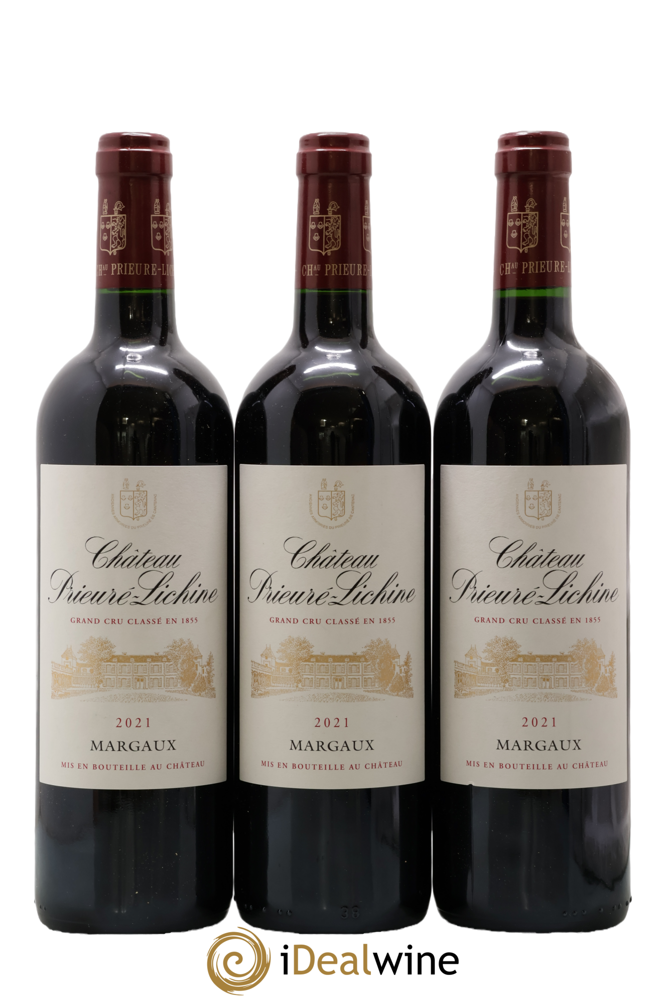 Château Prieuré Lichine 4ème Grand Cru Classé 2021 - Lot de 3 bouteilles - 0