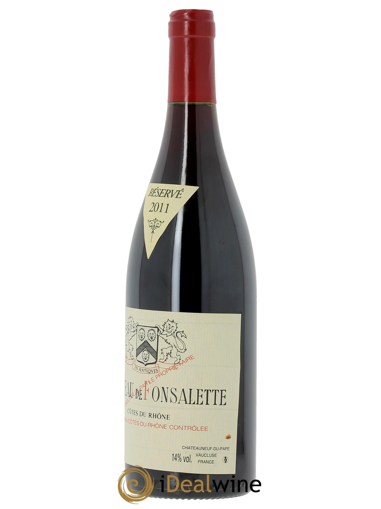 Côtes-du-Rhône Cuvée Syrah Château de Fonsalette 2011 - Posten von 1 Flasche - 1