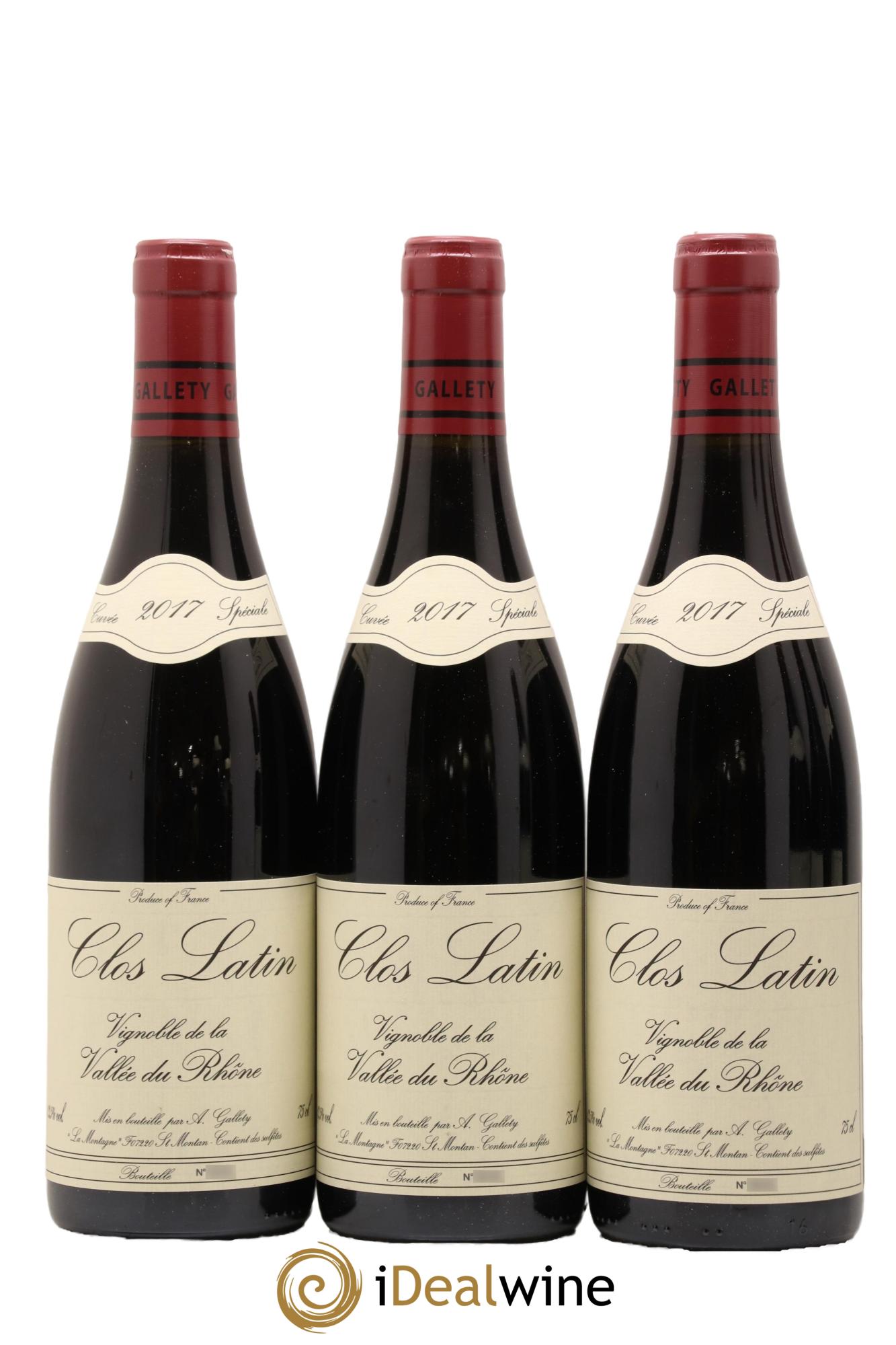 Côtes du Vivarais Clos Latin Gallety (Domaine) 2017 - Lot de 6 bouteilles - 3