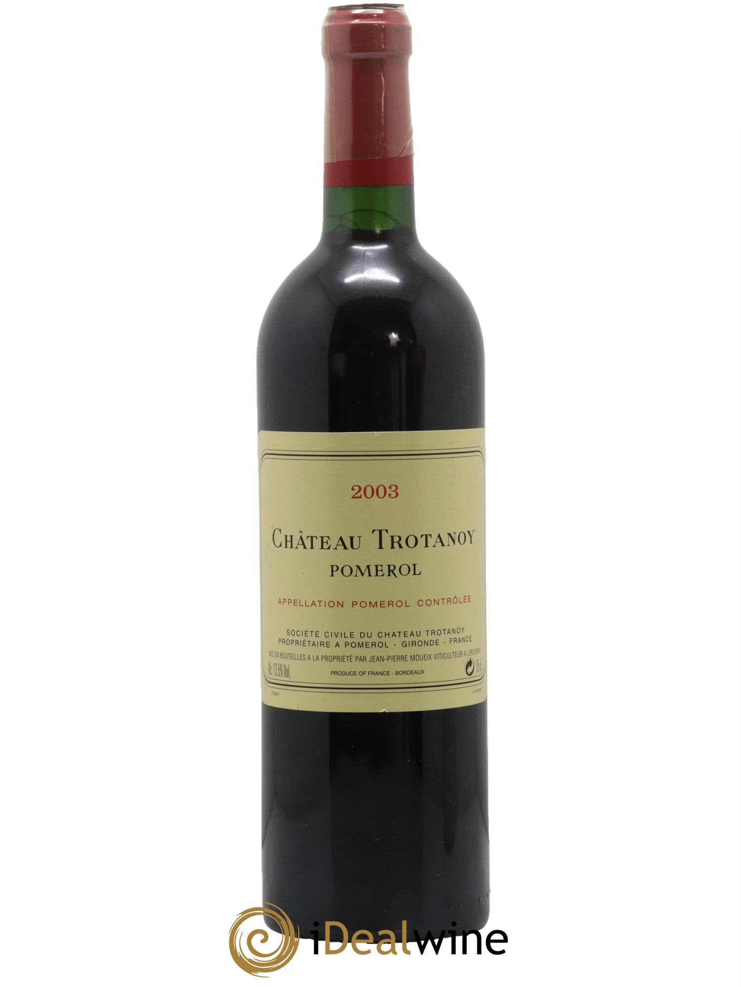 Château Trotanoy 2003 - Lot de 1 bouteille - 0