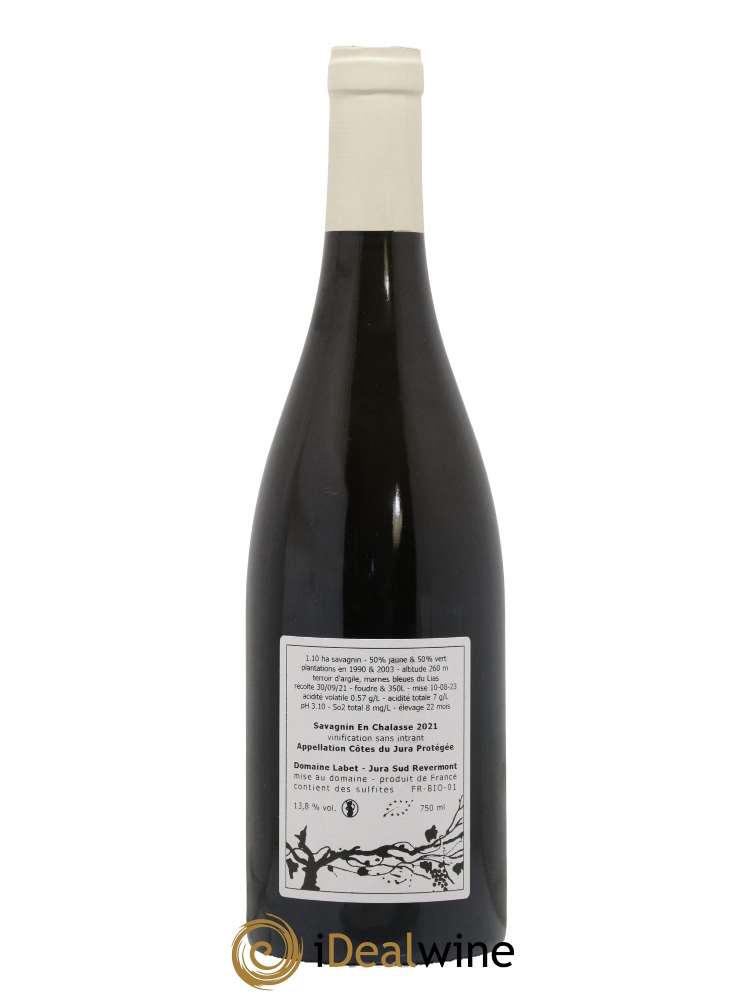 Côtes du Jura Fleur de Savagnin En Chalasse Romain - Julien  - Charline Labet 2021 - Lotto di 1 bottiglia - 1