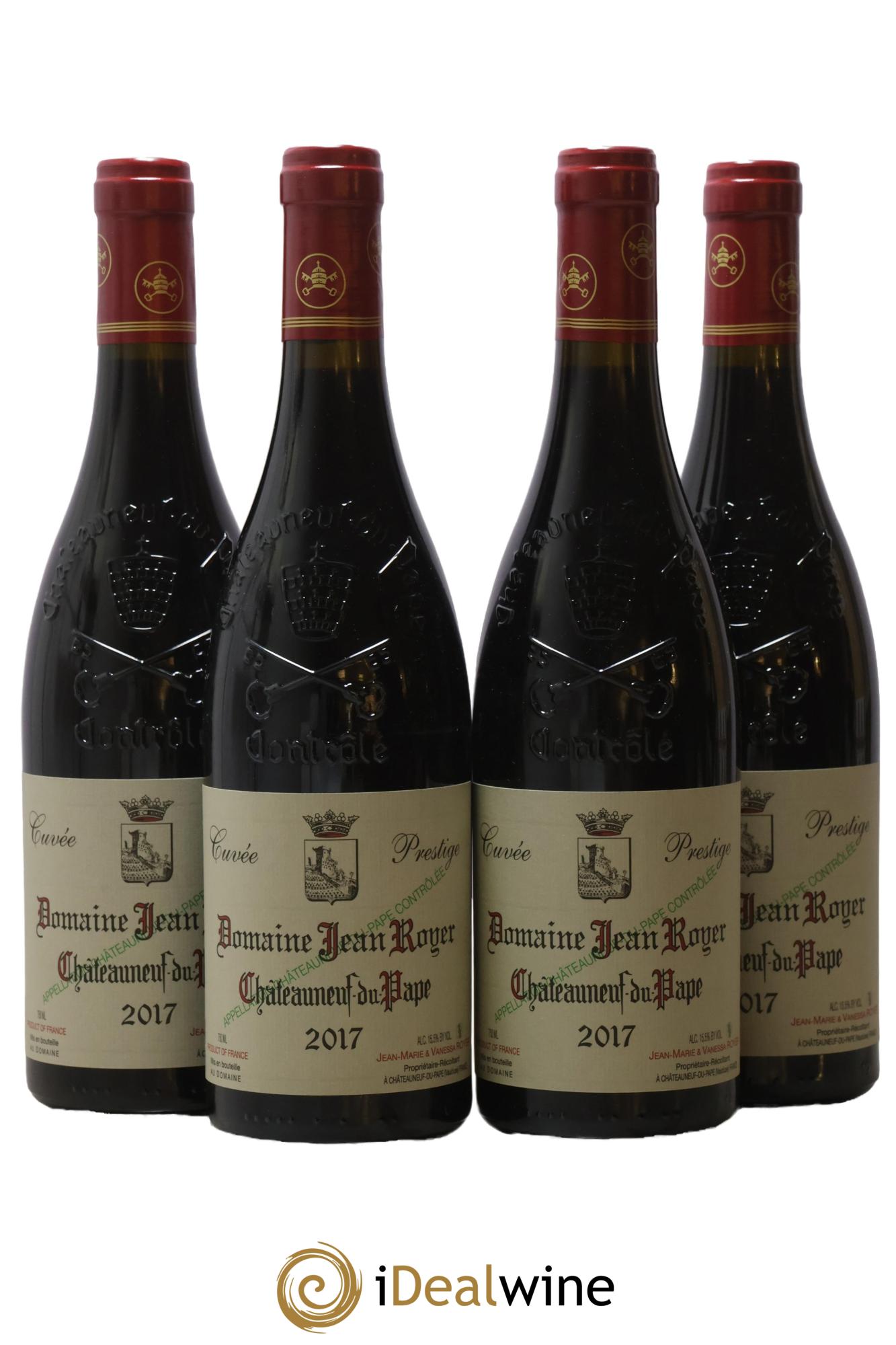 Châteauneuf-du-Pape Prestige Domaine Jean Royer 2017 - Lot de 4 bouteilles - 0