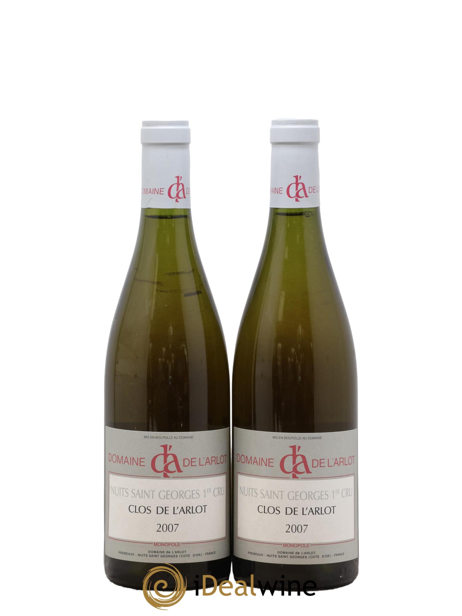 Nuits-Saint-Georges 1er Cru Clos de l'Arlot Domaine de l'Arlot 2007 - Lot of 2 bottles - 0