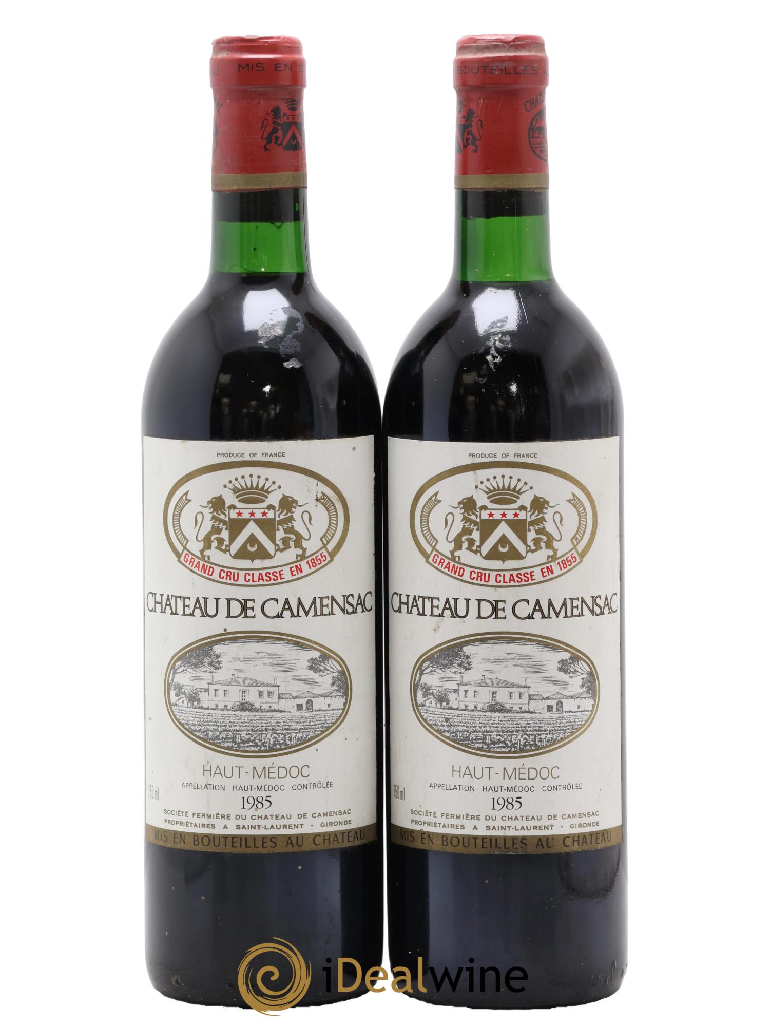 Château Camensac 5ème Grand Cru Classé 1985 - Posten von 2 Flaschen - 0