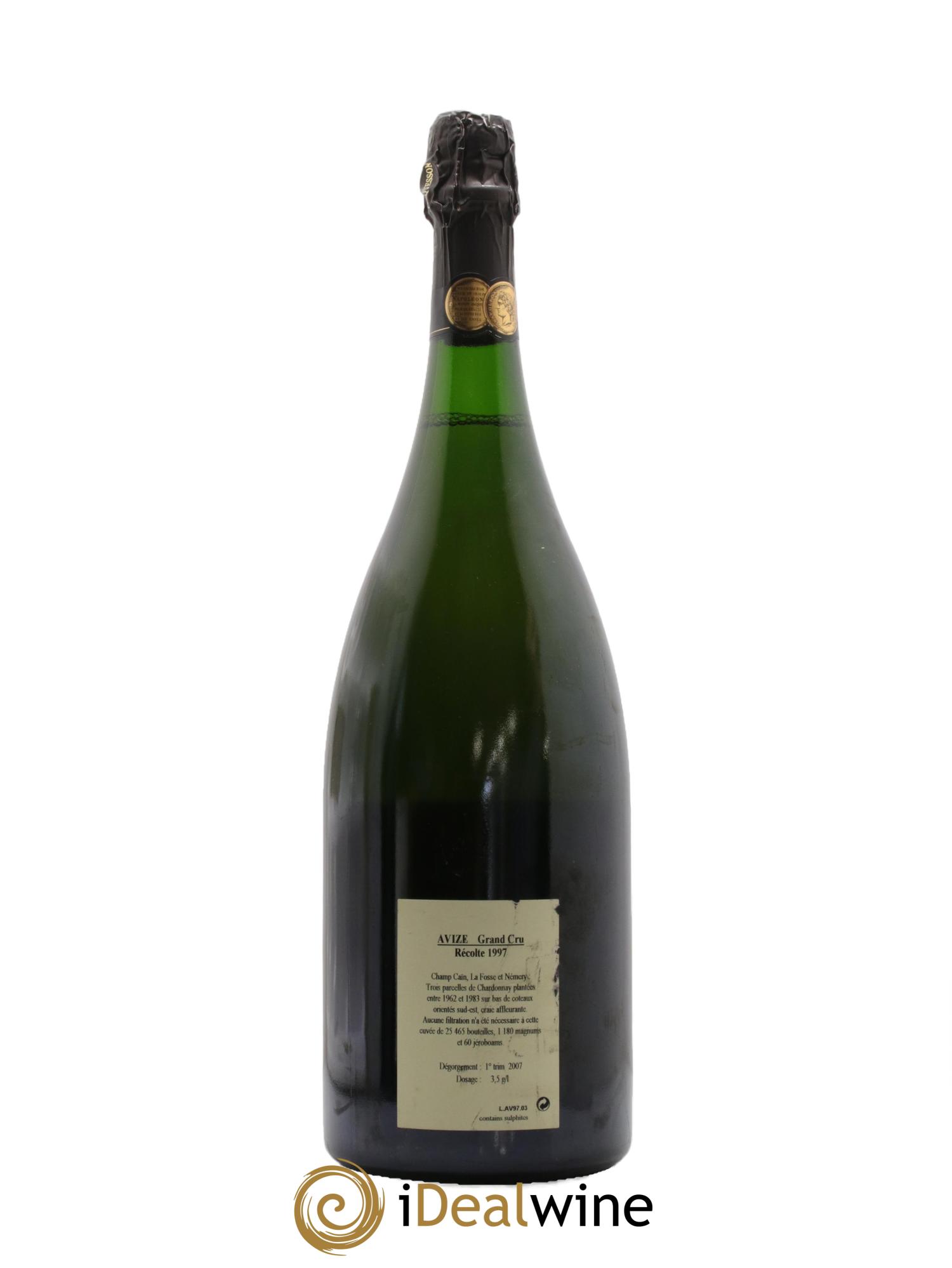 Champagne Avize Grand Cru Jacquesson 1997 - Lot de 1 magnum - 1