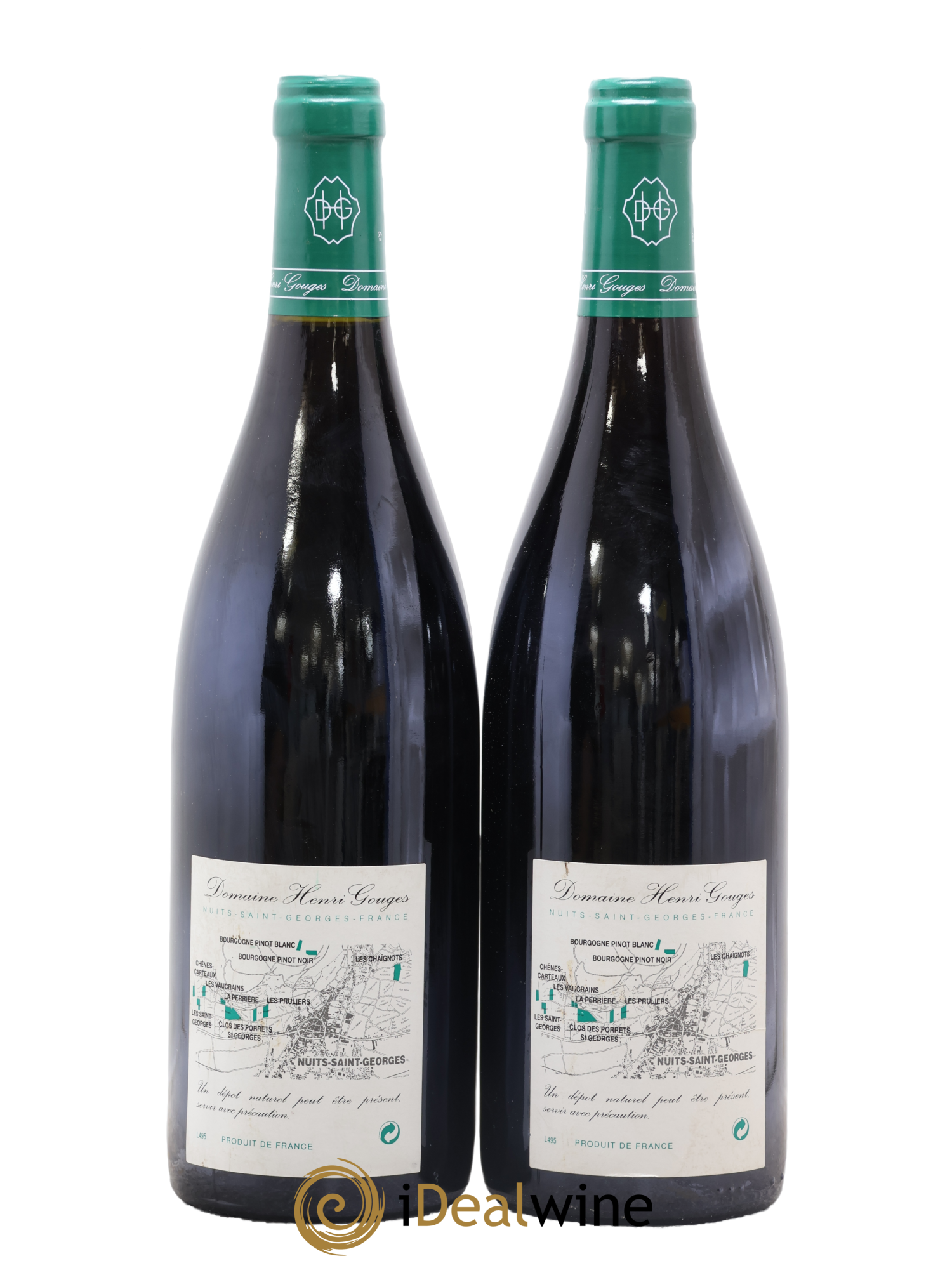 Nuits-Saint-Georges 1er Cru Les Saints Georges Henri Gouges 1999 - Lot de 2 bouteilles - 1