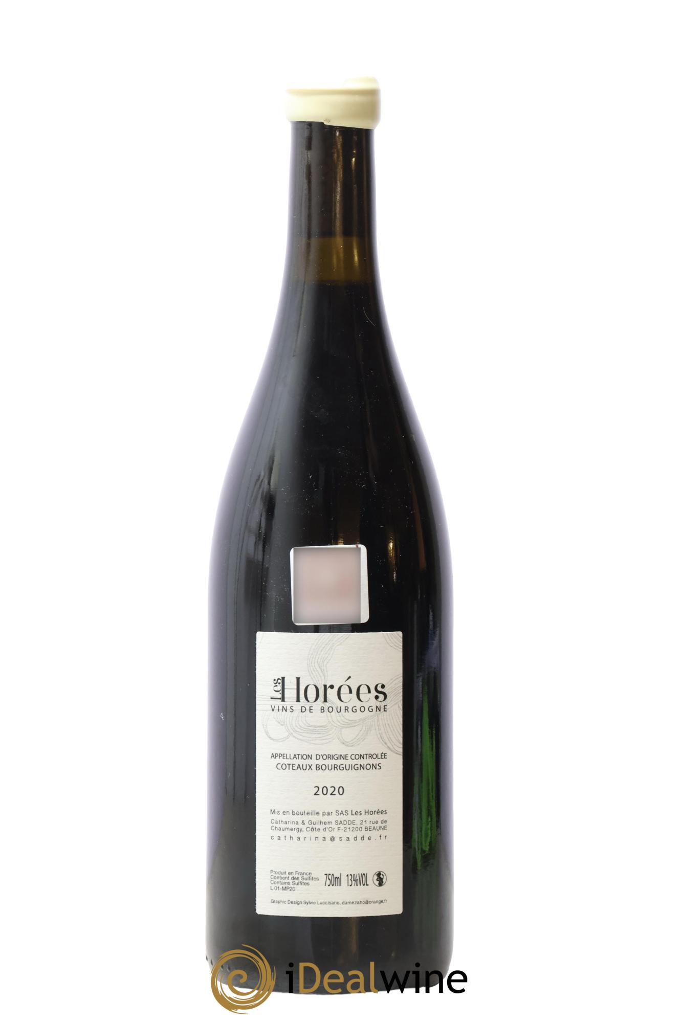 Coteaux Bourguignons Mon Poulain Les Horées 2020 - Lot de 1 bouteille - 1