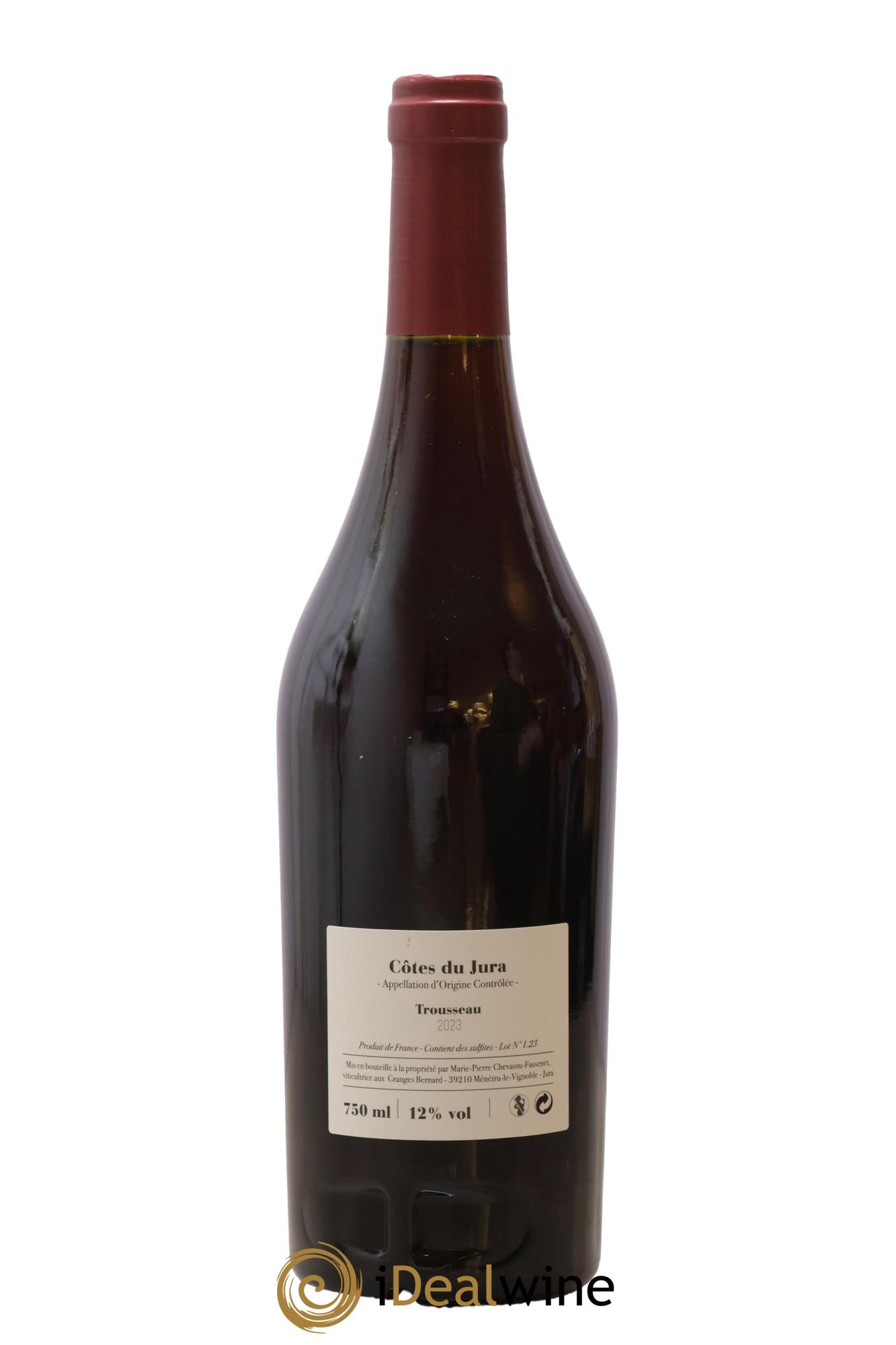 Côtes du Jura Trousseau Chevassu-Fassenet 2023 - Posten von 1 Flasche - 1