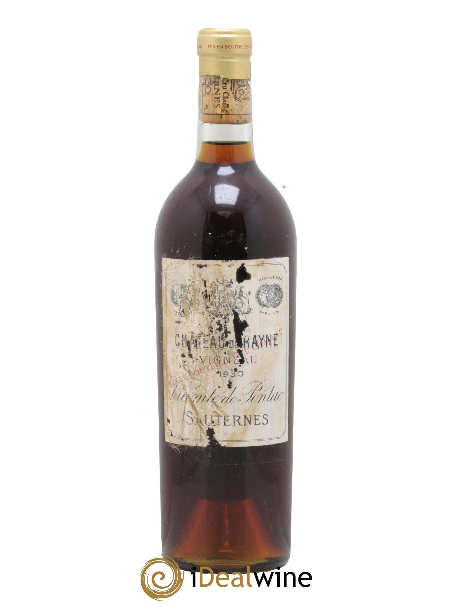 Château de Rayne Vigneau 1er Grand Cru Classé 1930 - Lot of 1 bottle - 0