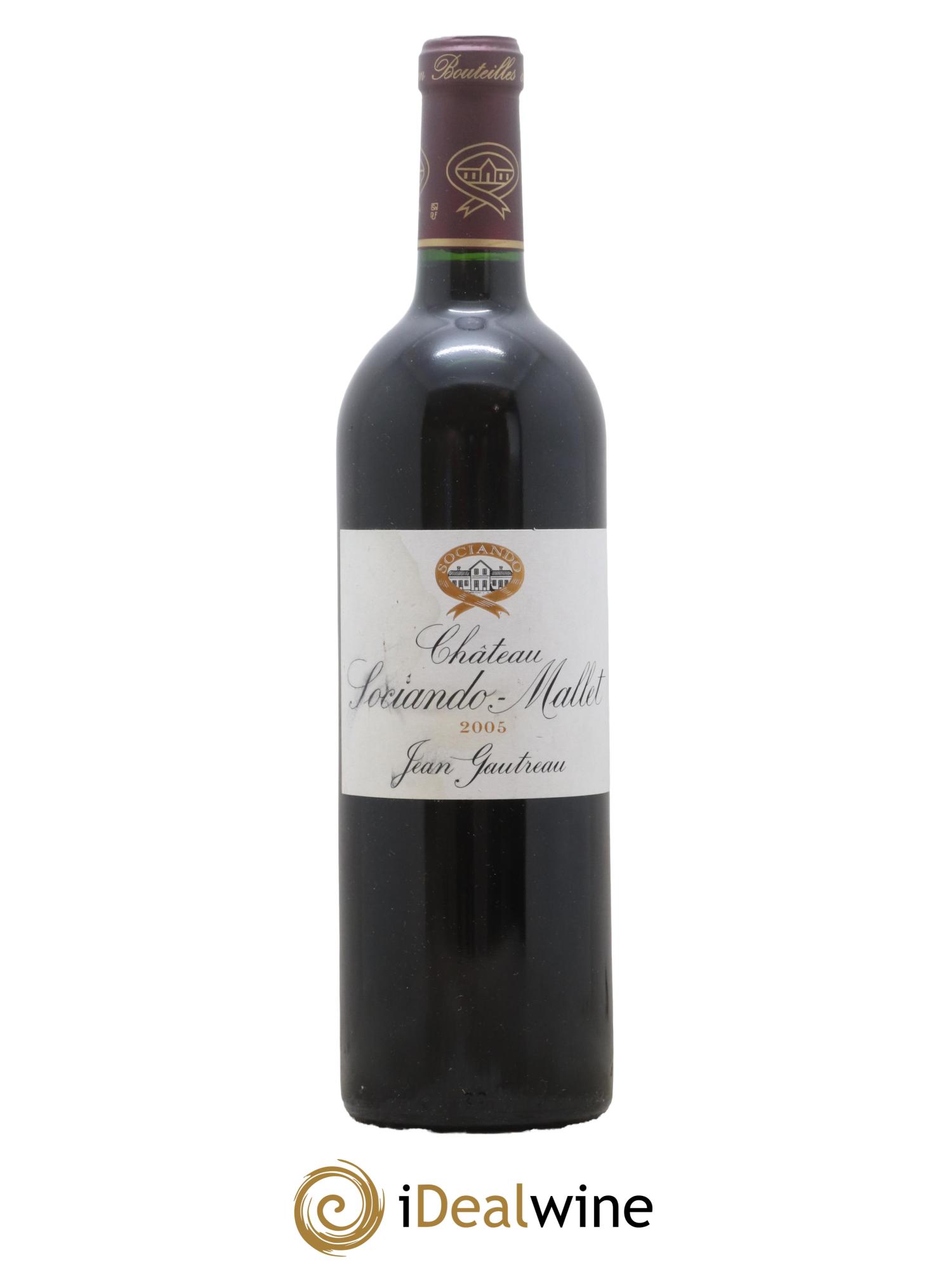 Château Sociando Mallet 2005 - Lot de 1 bouteille - 0