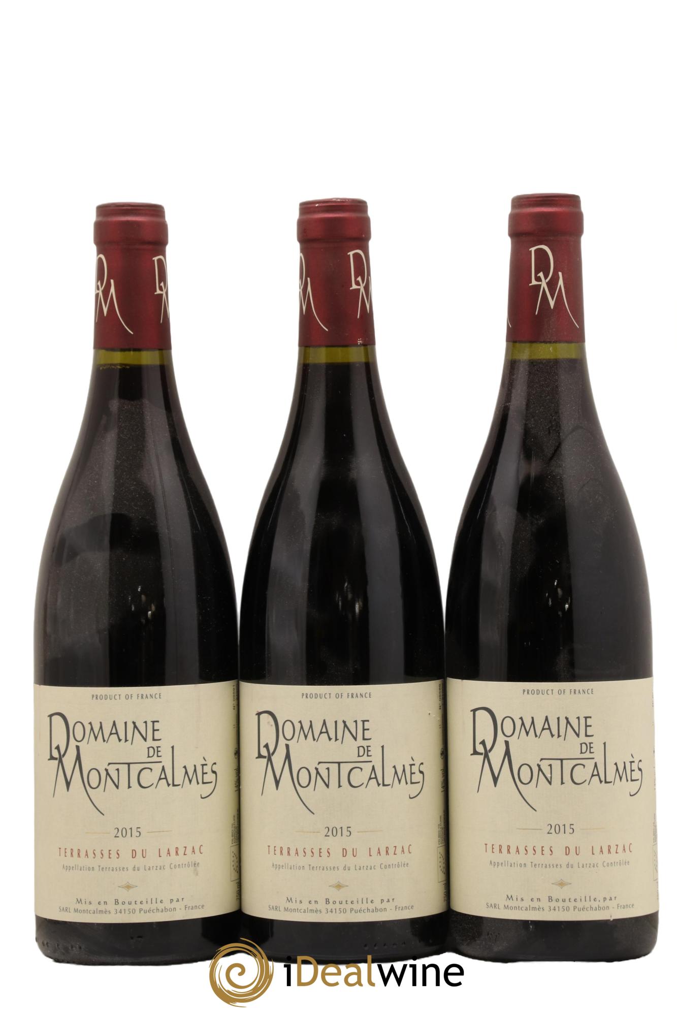 Terrasses du Larzac Domaine de Montcalmès Frédéric Pourtalié 2015 - Lot de 3 bouteilles - 0