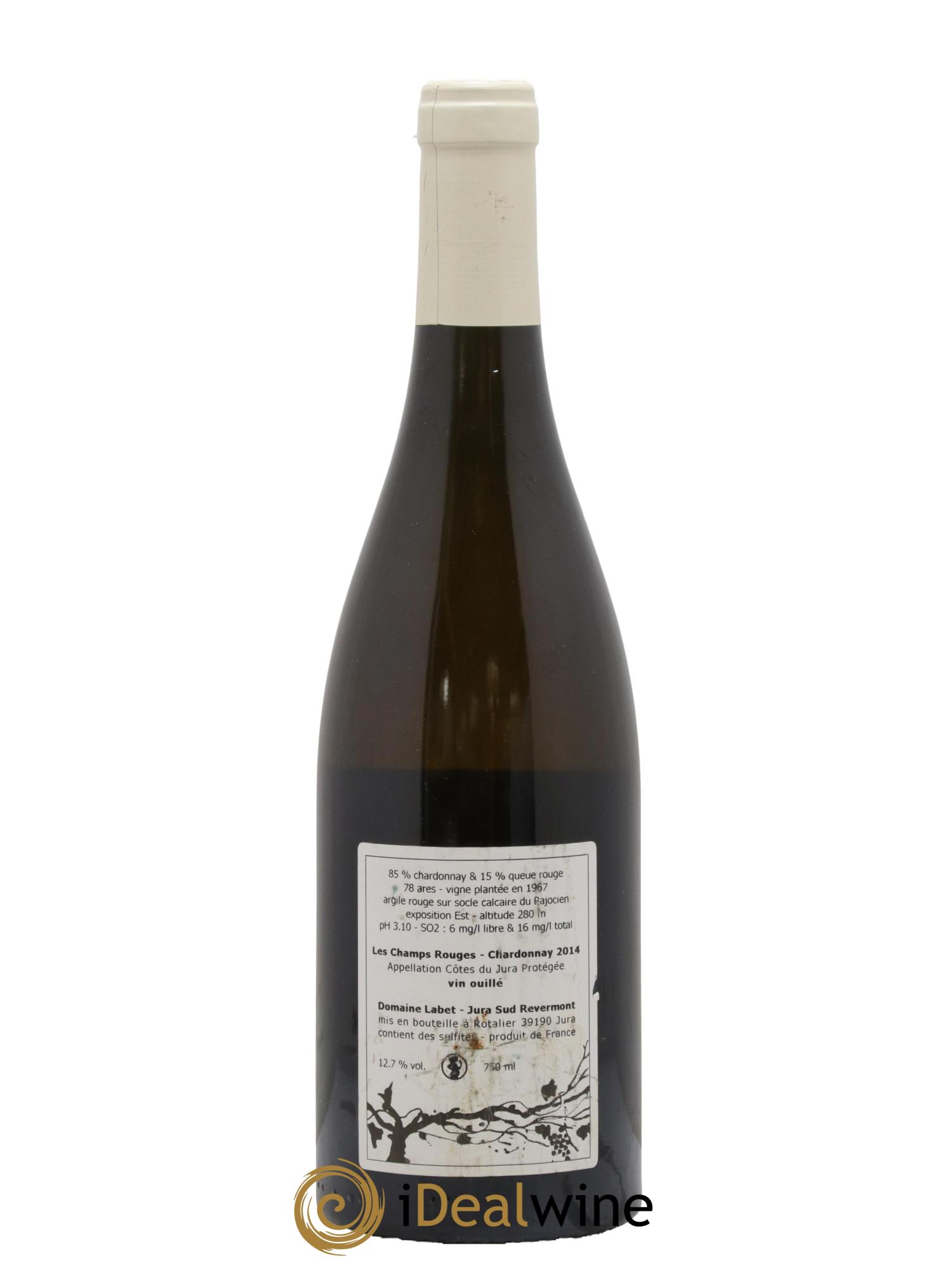 Côtes du Jura Chardonnay Les Champs Rouges Romain - Julien  - Charline Labet 2014 - Posten von 1 Flasche - 1
