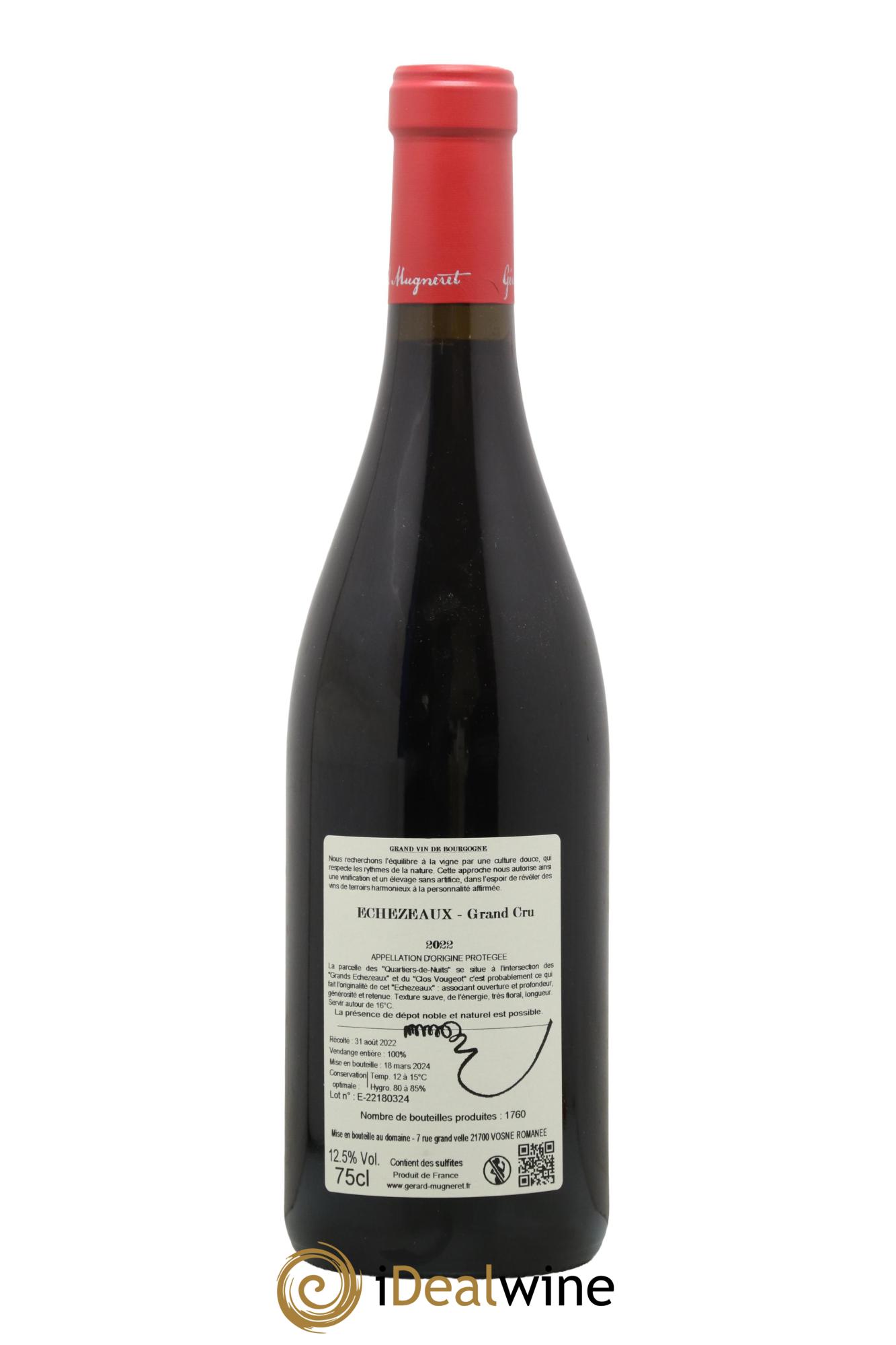 Echezeaux Grand Cru Gérard Mugneret 2022 - Lot de 1 bouteille - 1