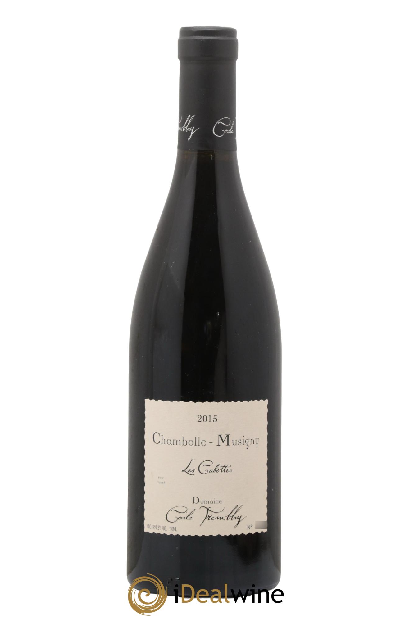 Chambolle-Musigny Les Cabottes Cécile Tremblay 2015 - Lot de 1 bouteille - 0