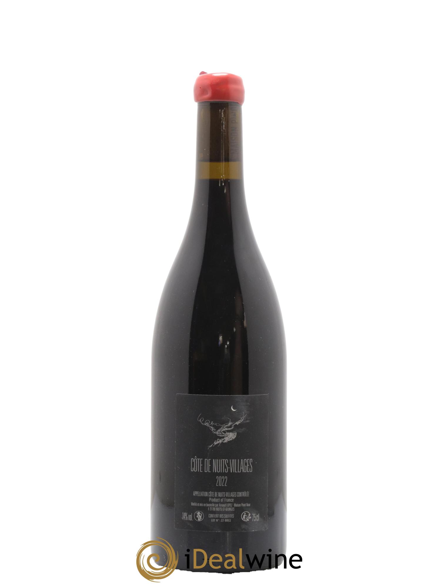 Côte de Nuits-Villages Arnaud Lopez 2022 - Lot de 1 bouteille - 1