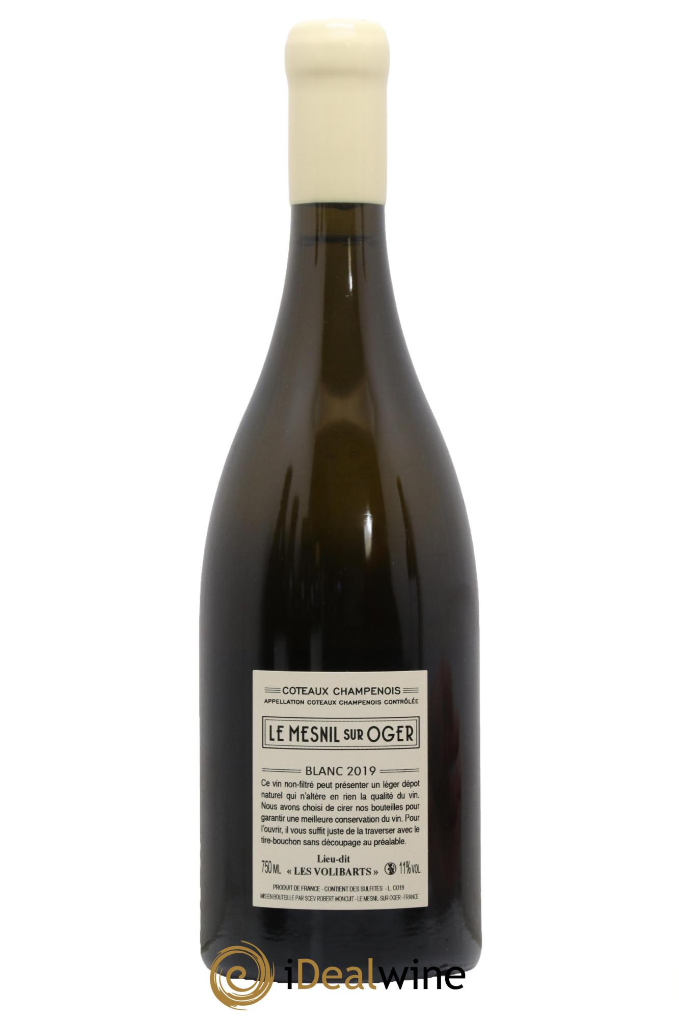 Coteaux Champenois Les Volibarts Domaine Robert Moncuit 2019 - Lot de 1 bouteille - 1