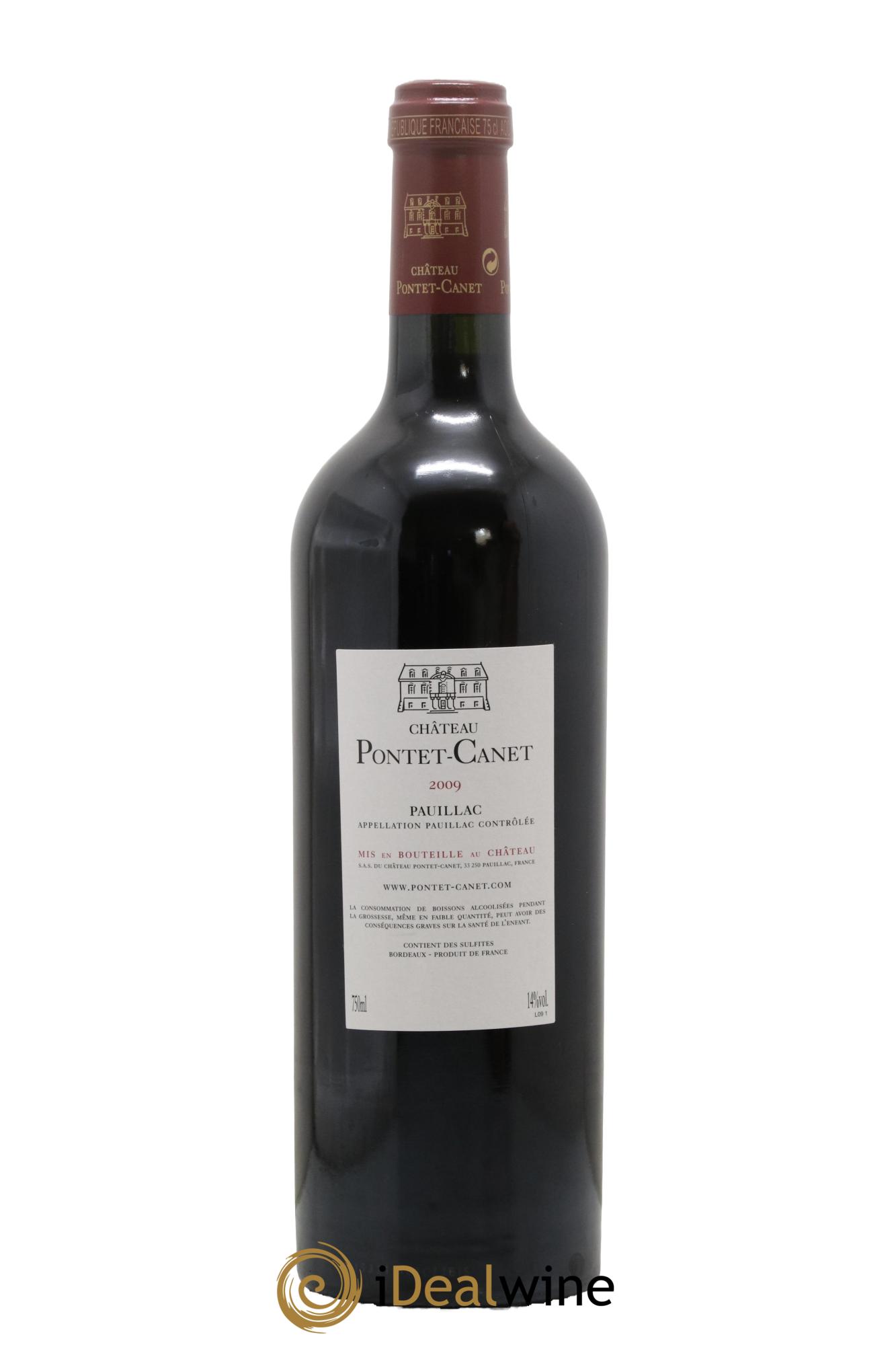 Château Pontet Canet 5ème Grand Cru Classé 2009 - Lot de 1 bouteille - 1
