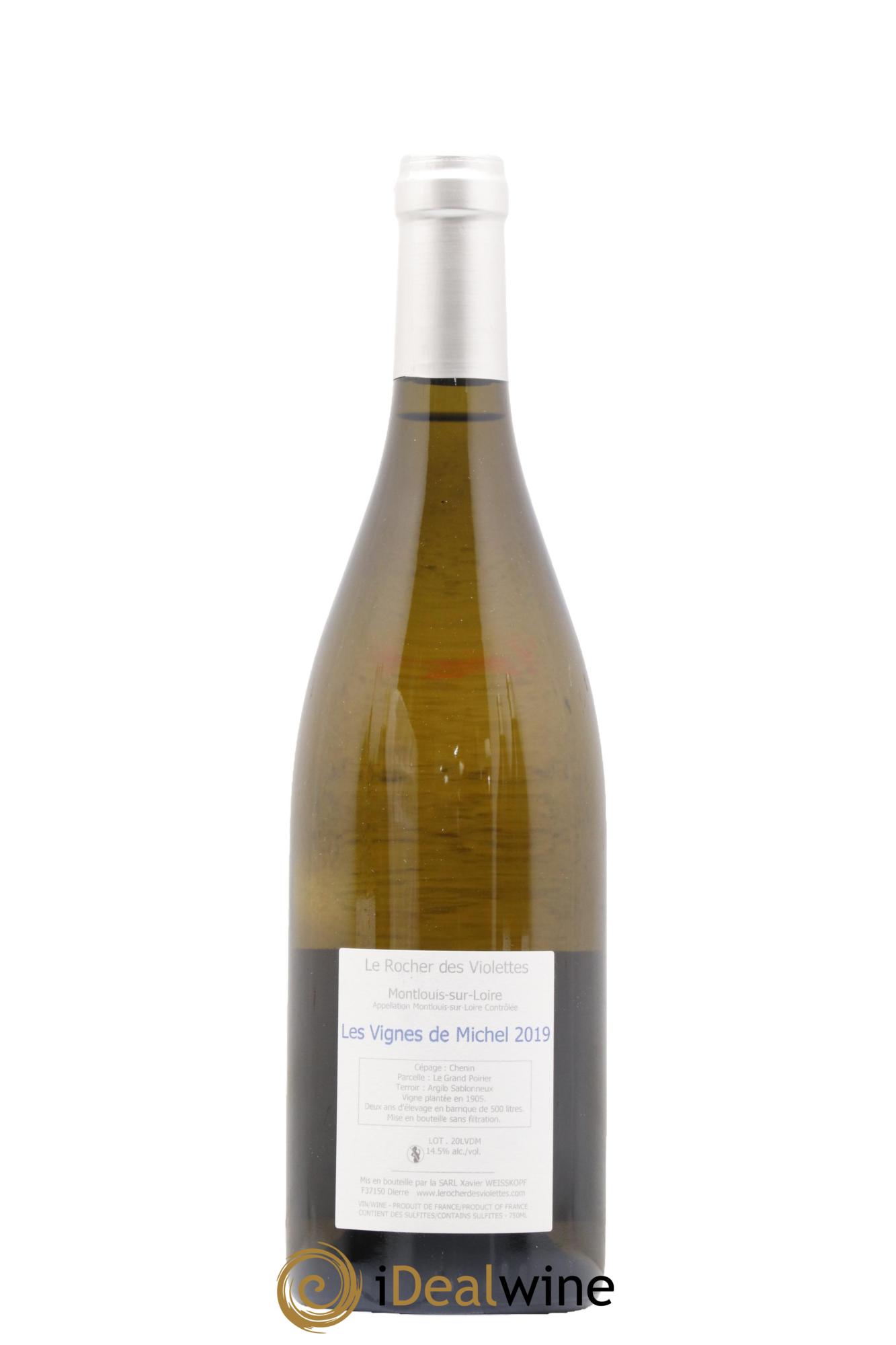 Montlouis-sur-Loire Les Vignes de Michel Le Rocher des Violettes 2019 - Lotto di 1 bottiglia - 1