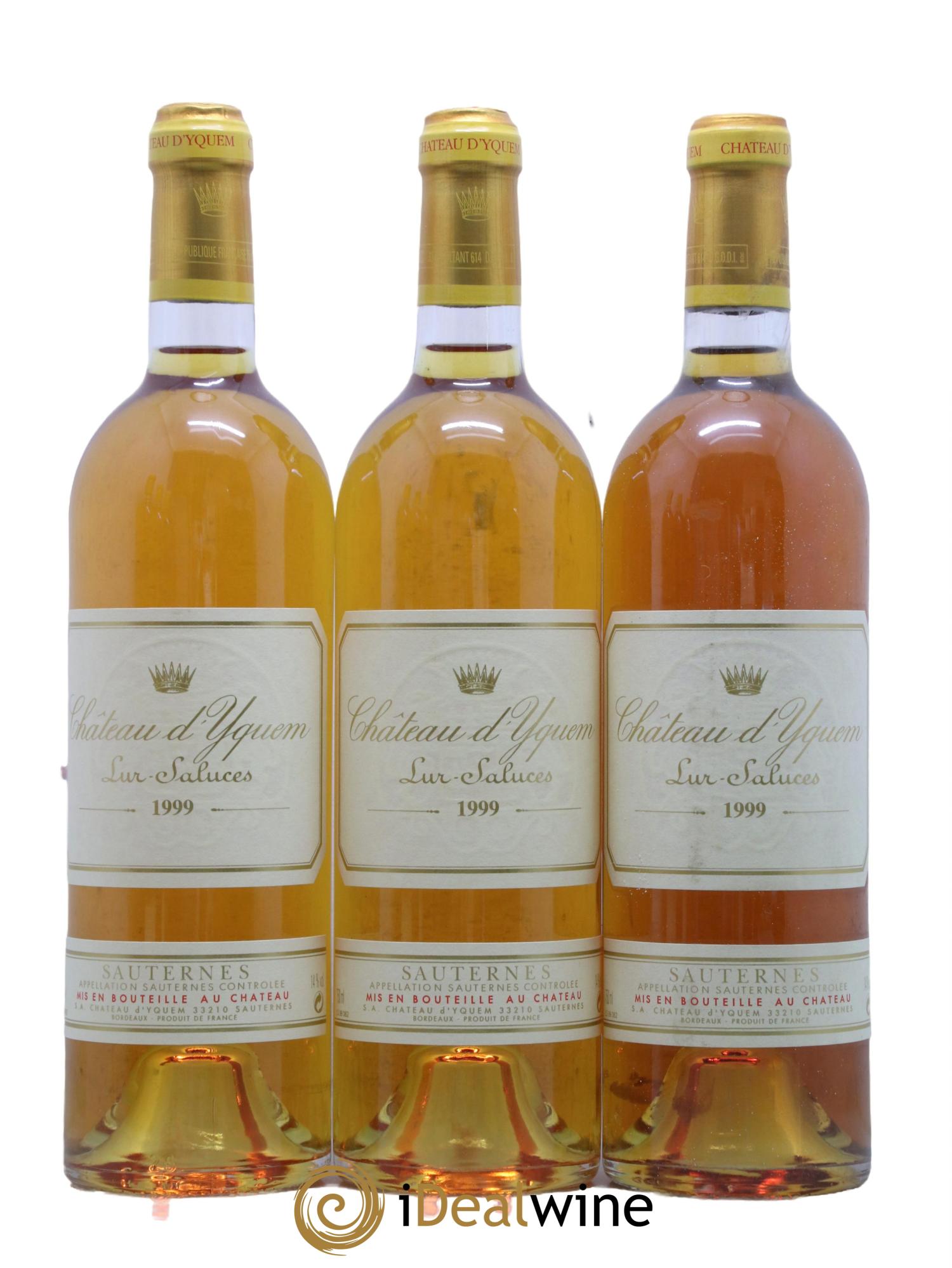 Château d' Yquem 1er Cru Classé Supérieur  1999 - Lotto di 6 bottiglie - 2