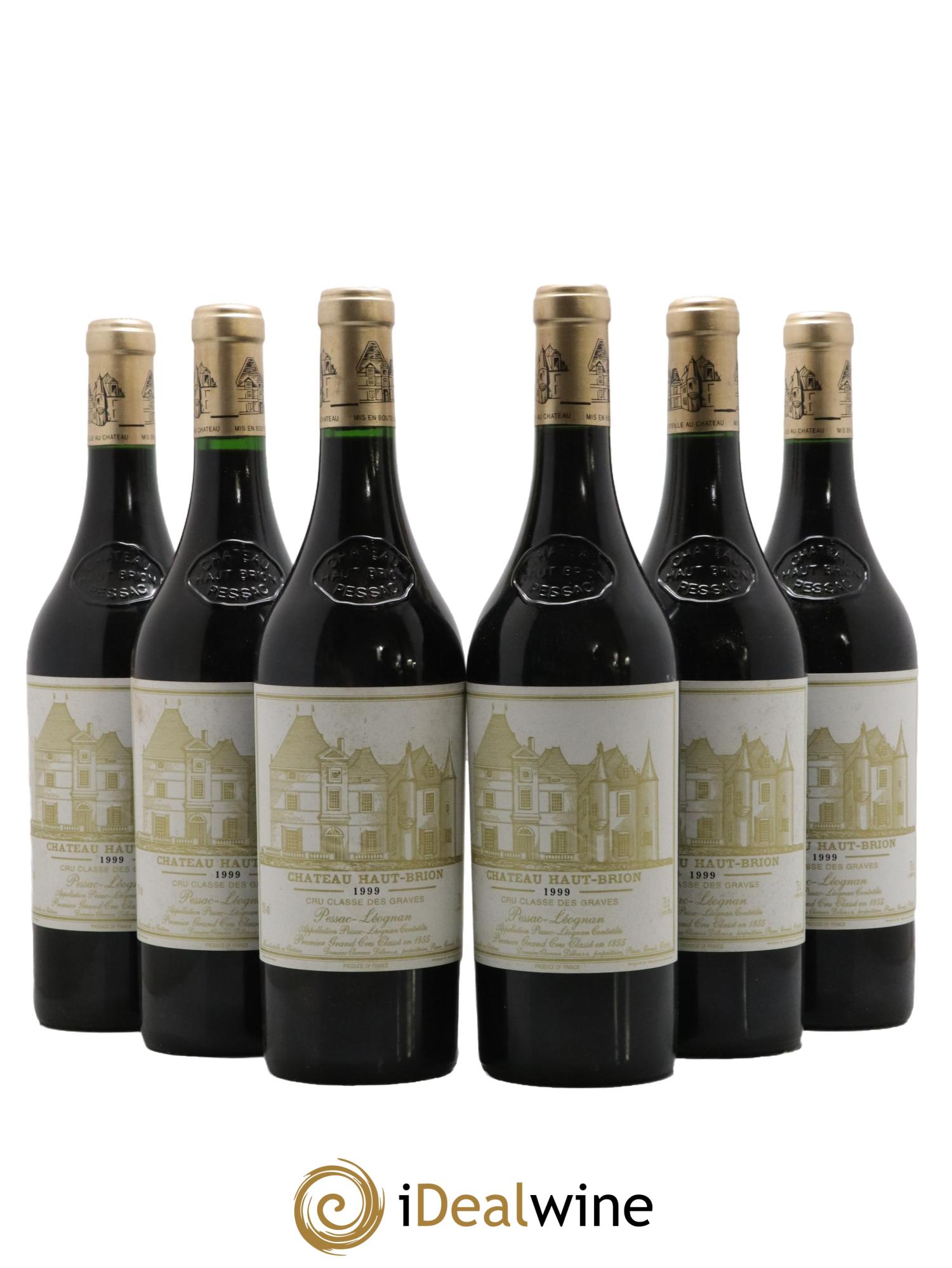 Château Haut Brion 1er Grand Cru Classé 1999 - Lot de 6 bouteilles - 0