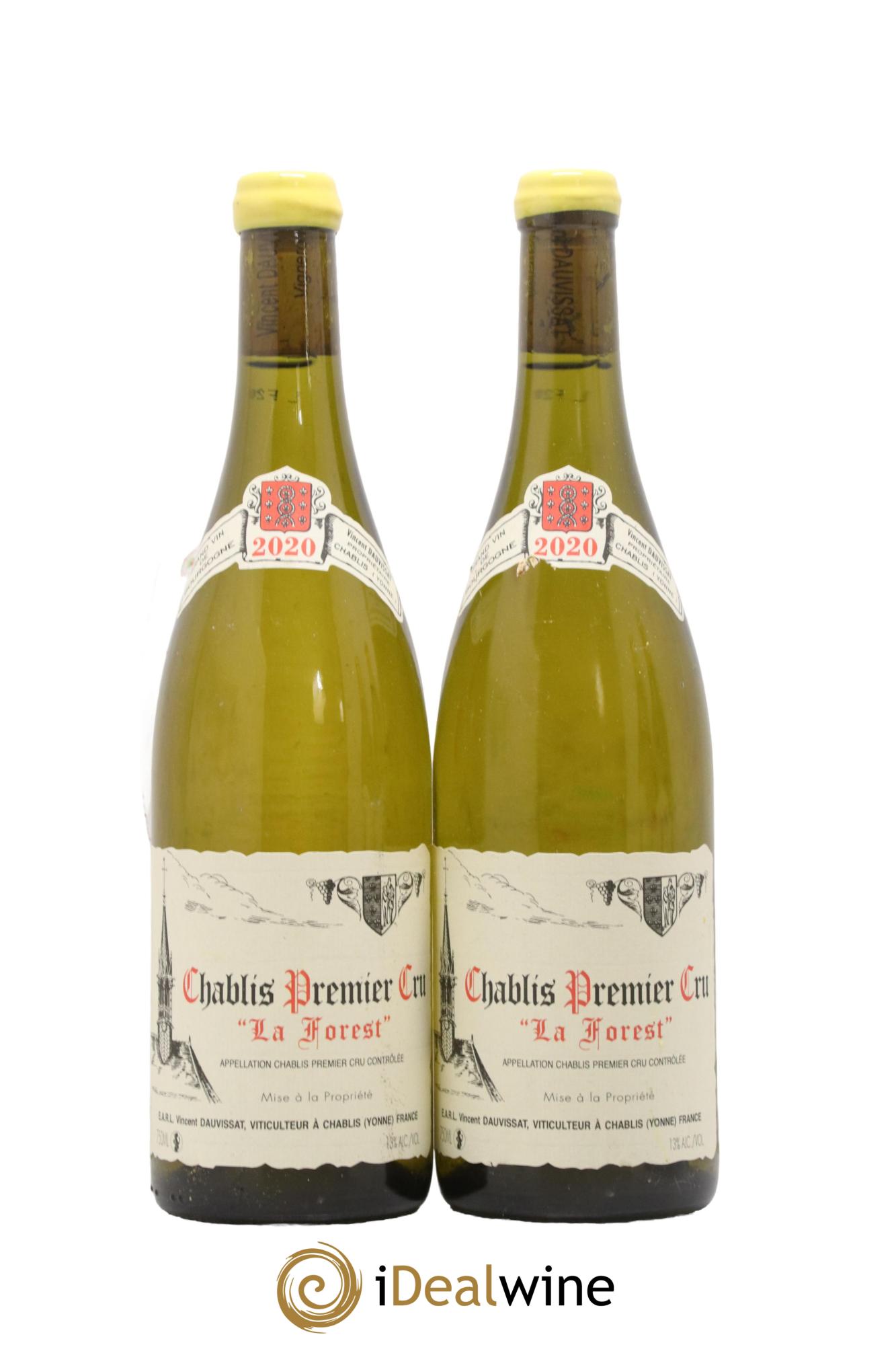 Chablis 1er Cru La Forest Vincent Dauvissat (Domaine) 2020 - Lot de 2 bouteilles - 0