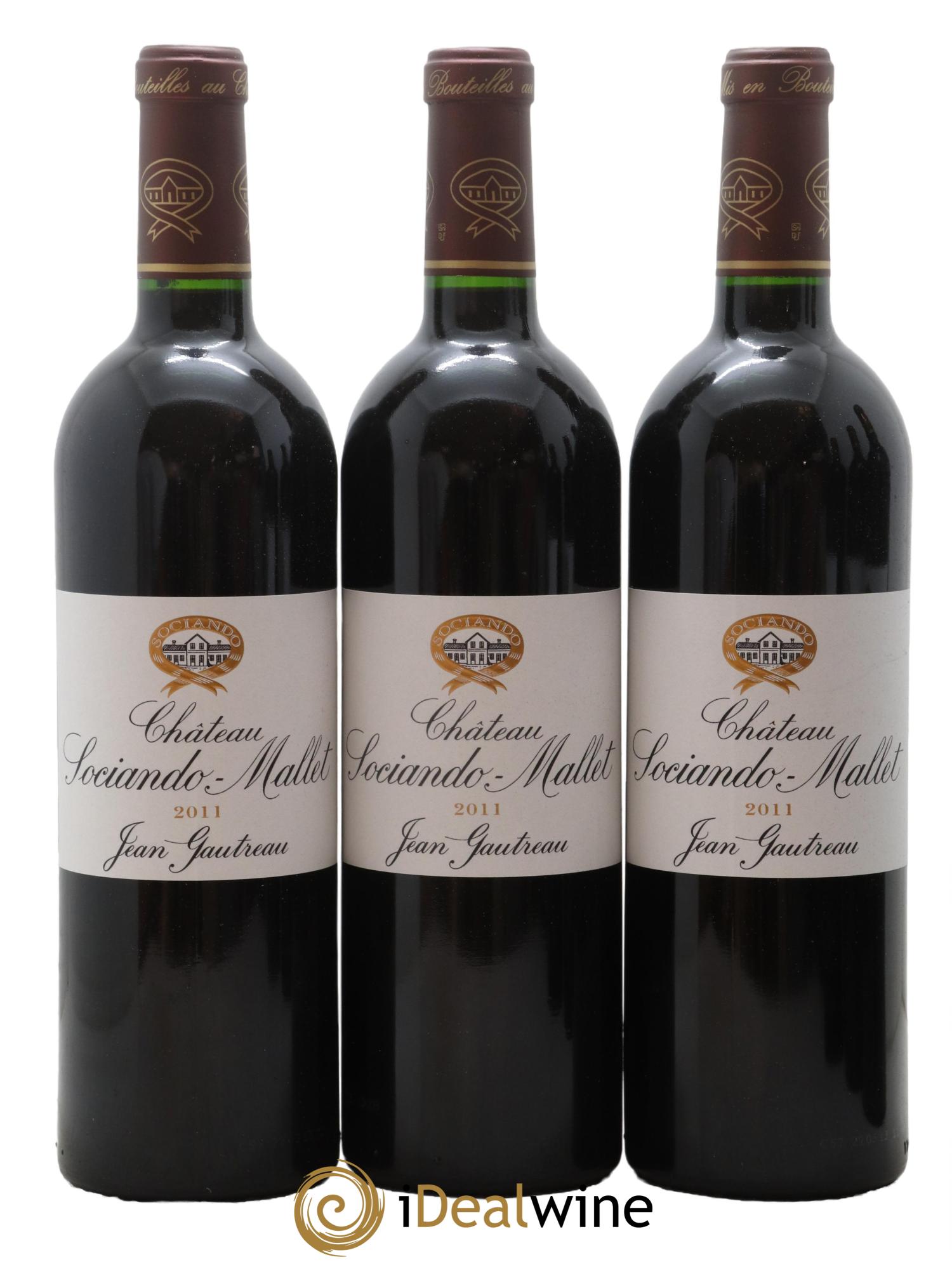 Château Sociando Mallet 2011 - Posten von 6 Flaschen - 2