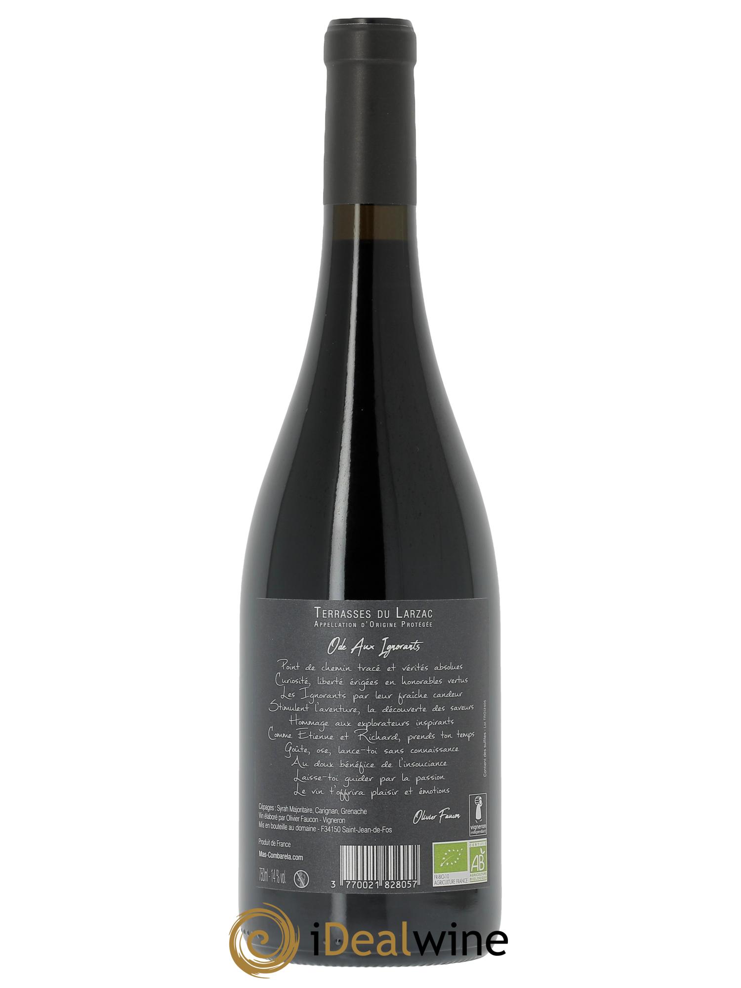 Terrasses du Larzac Ode Aux Ignorants Mas Combarela  2022 - Lot of 1 bottle - 1