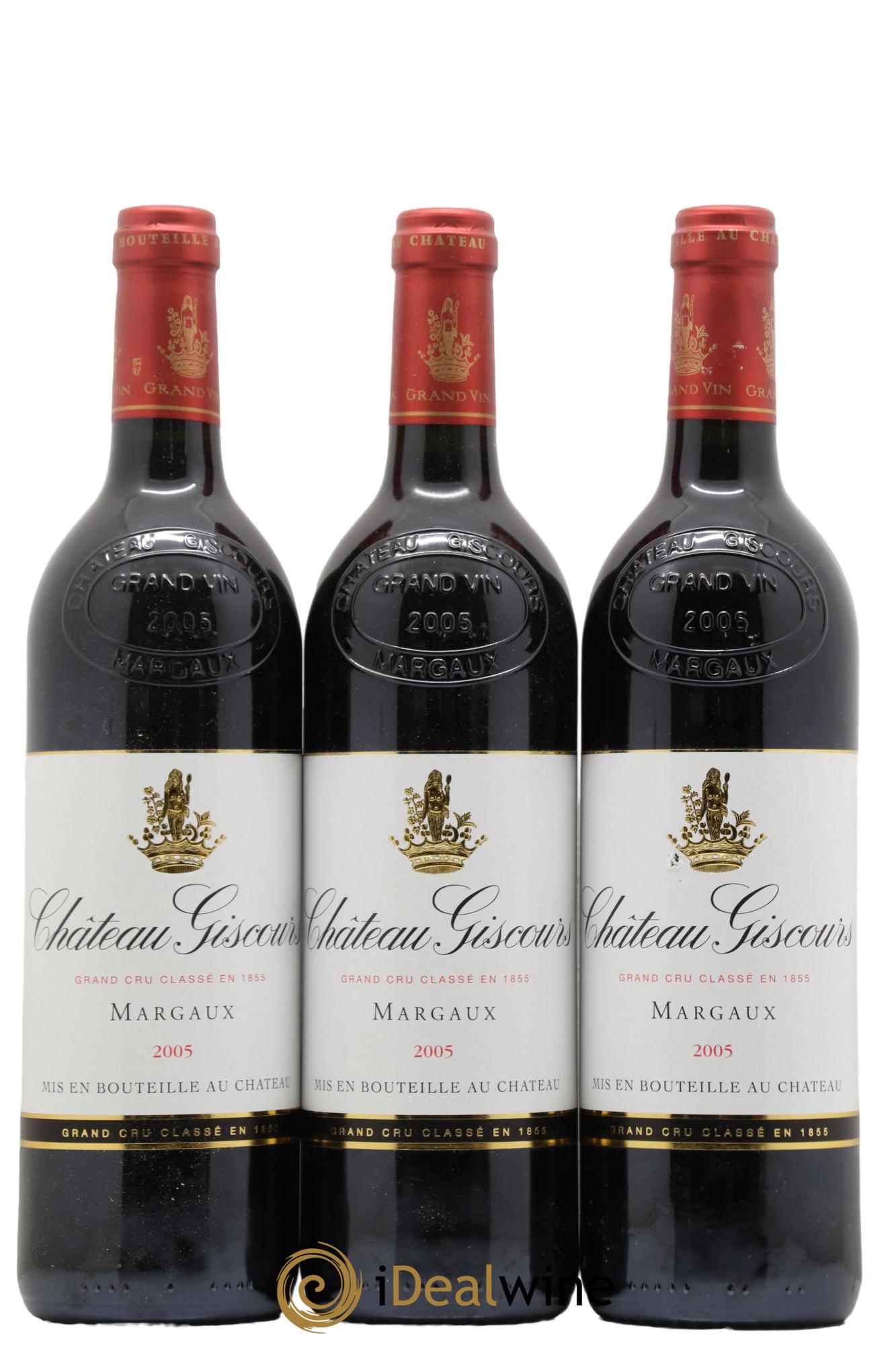 Château Giscours 3ème Grand Cru Classé 2005 - Lot de 3 bouteilles - 0