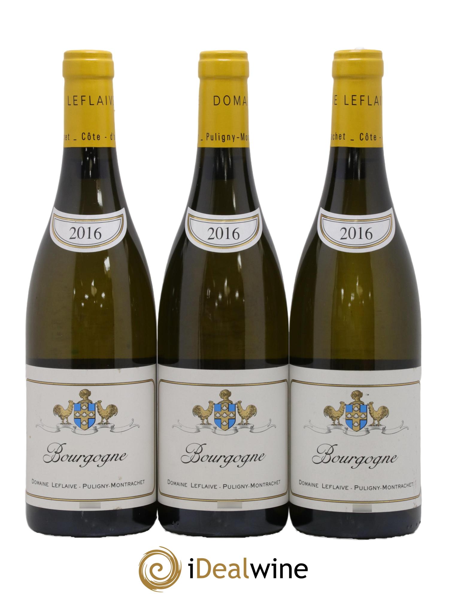 Bourgogne Leflaive (Domaine) 2016 - Lot of 3 bottles - 0