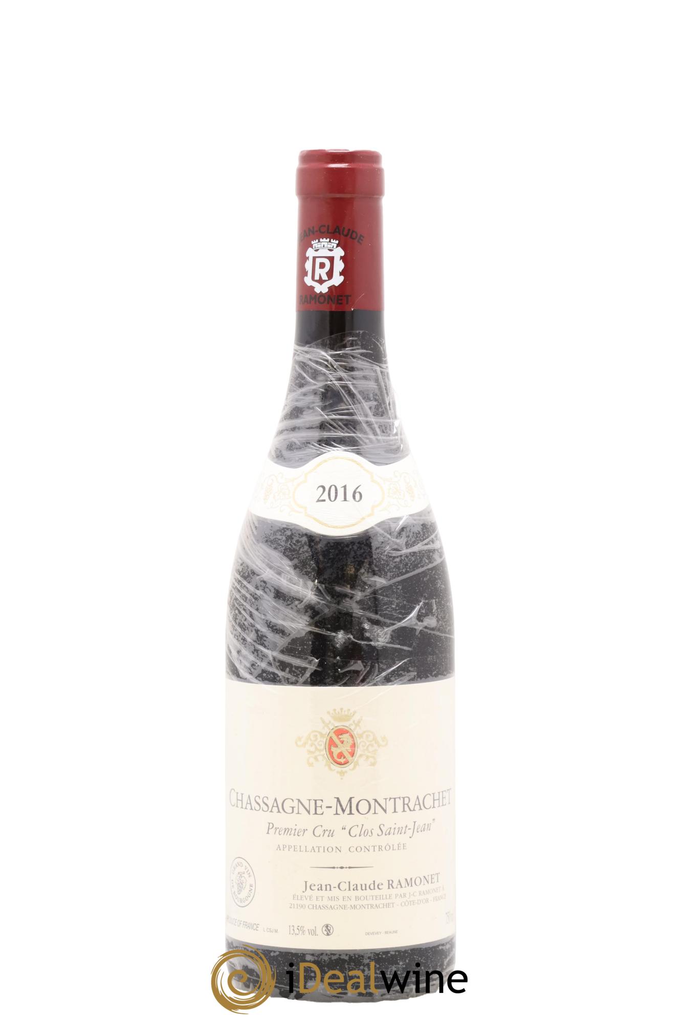 Chassagne-Montrachet 1er Cru Clos Saint-Jean Ramonet (Domaine) 2016 - Lot de 1 bouteille - 0
