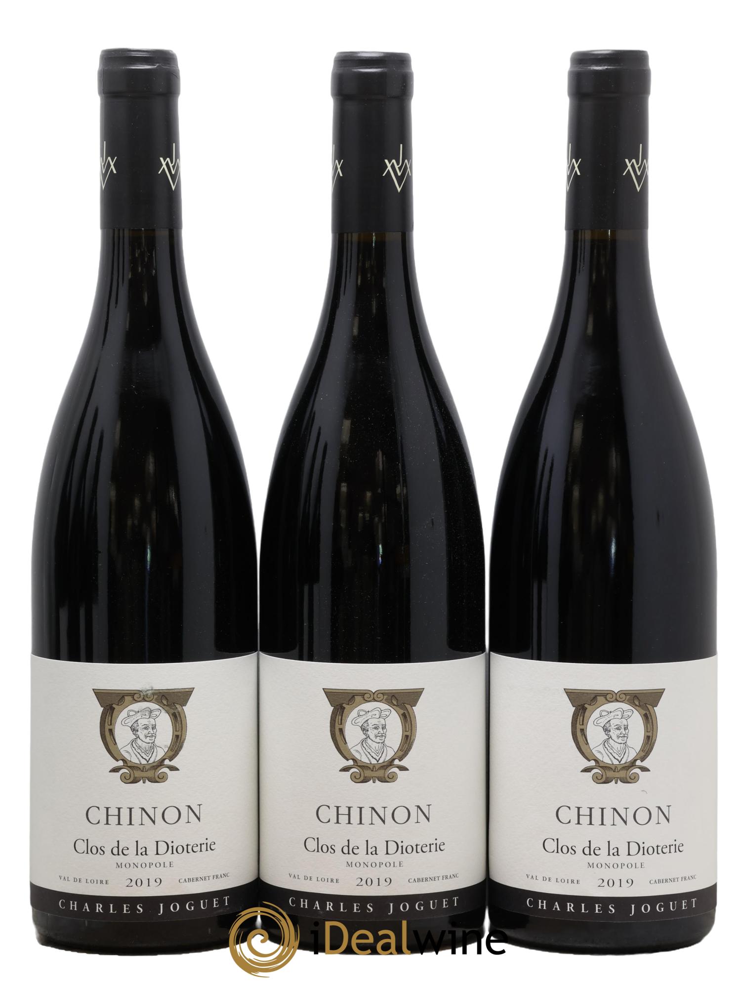 Chinon Clos de La Dioterie Charles Joguet 2019 - Lot of 3 bottles - 0