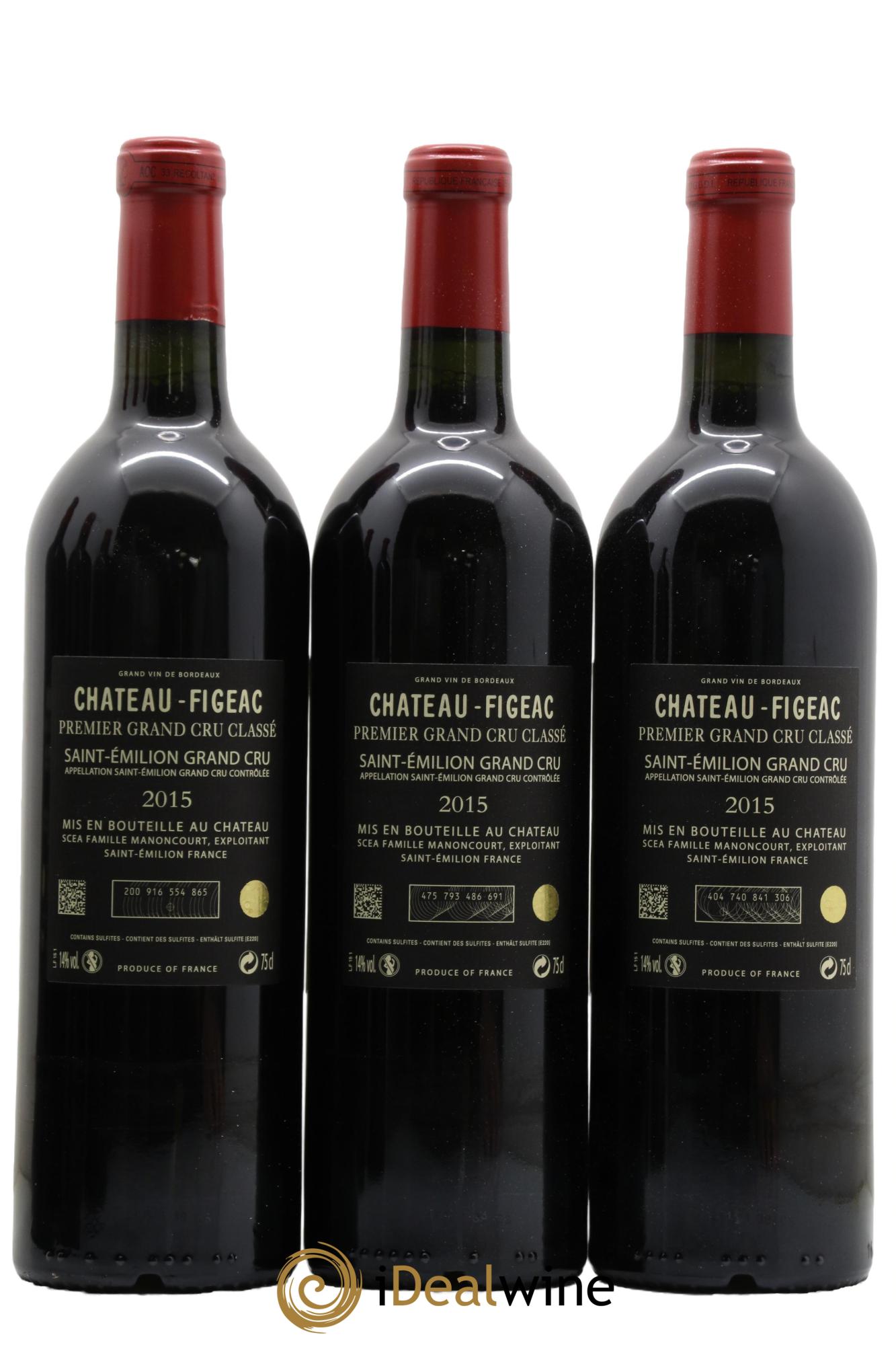 Château Figeac 1er Grand Cru Classé A 2015 - Lotto di 6 bottiglie - 3