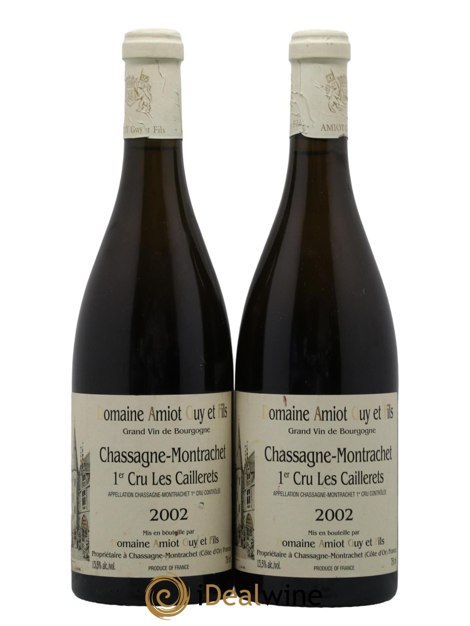 Chassagne-Montrachet 1er Cru Les Caillerets Guy Amiot & Fils 2002 - Lot de 2 bouteilles - 0