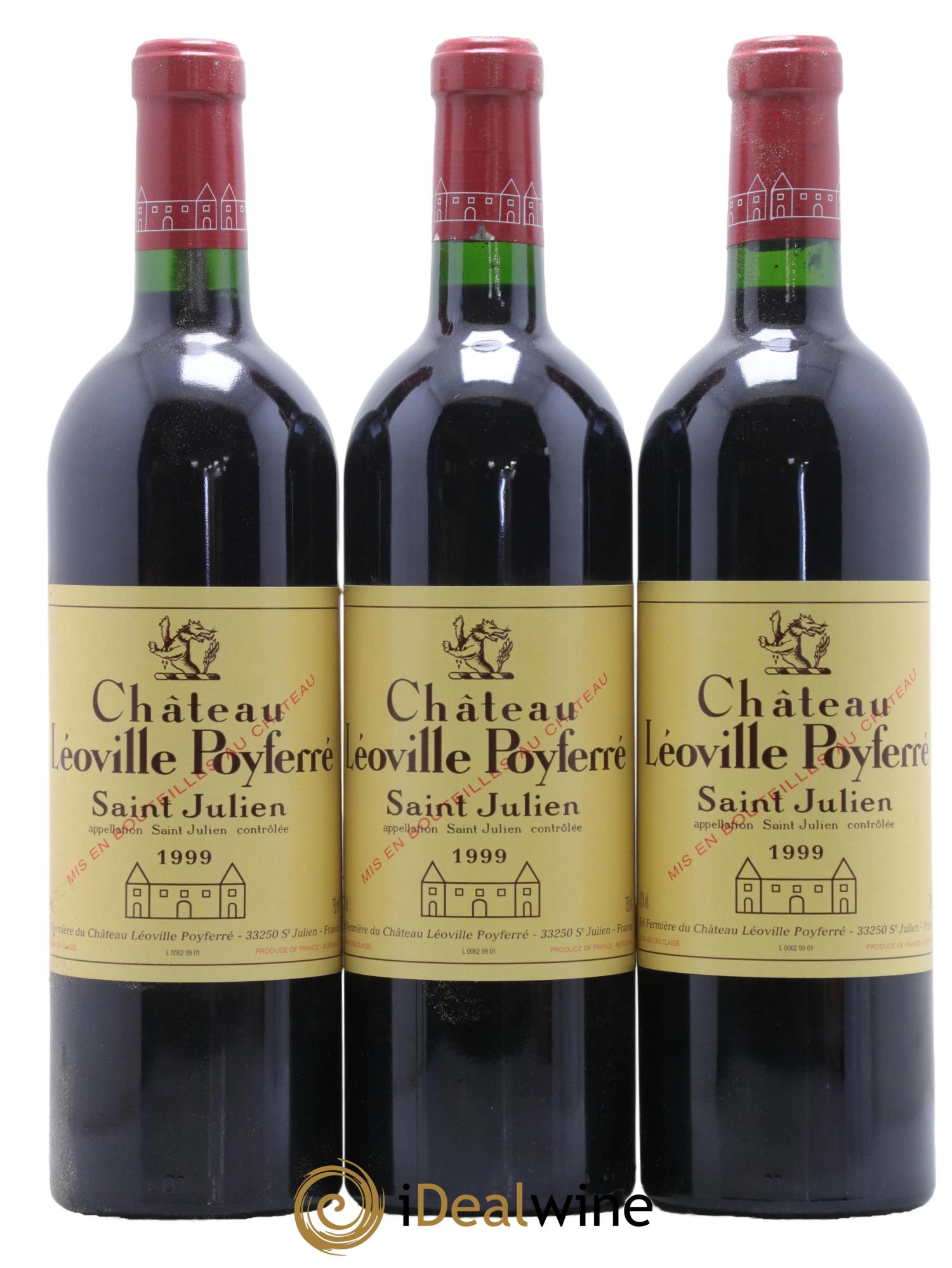 Château Léoville Poyferré 2ème Grand Cru Classé 1999 - Lot de 12 bouteilles - 2