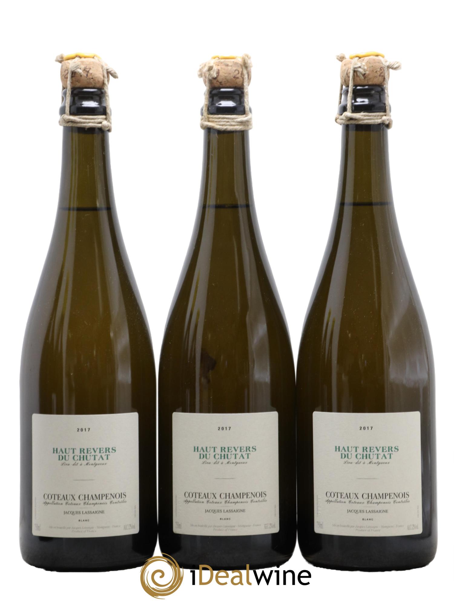 Coteaux Champenois Haut Revers du Chutat Jacques Lassaigne 2017 - Lot de 3 bouteilles - 0