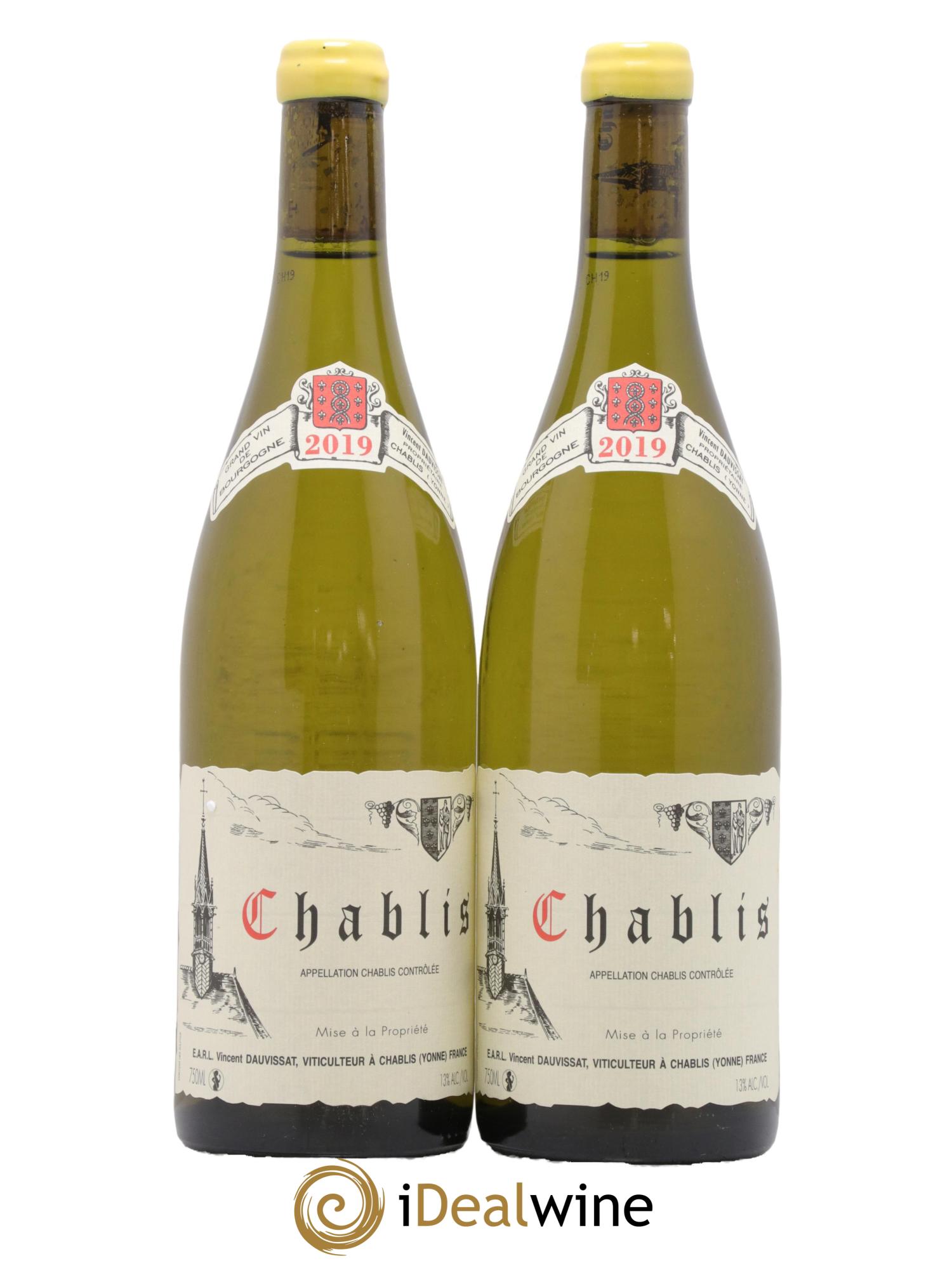 Chablis Vincent Dauvissat (Domaine) 2019 - Lot de 2 bouteilles - 0