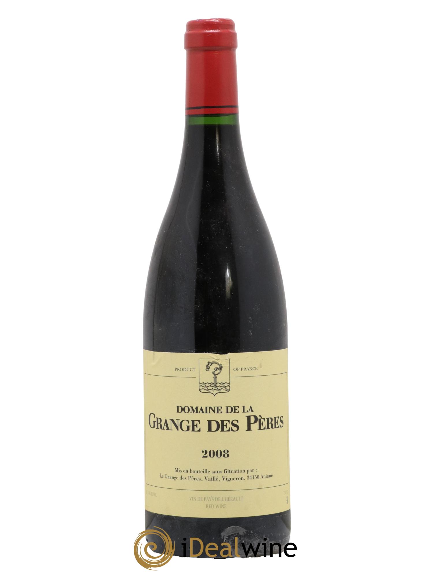 Pays d'Hérault Grange des Pères Laurent Vaillé 2008 - Lot de 1 bouteille - 0