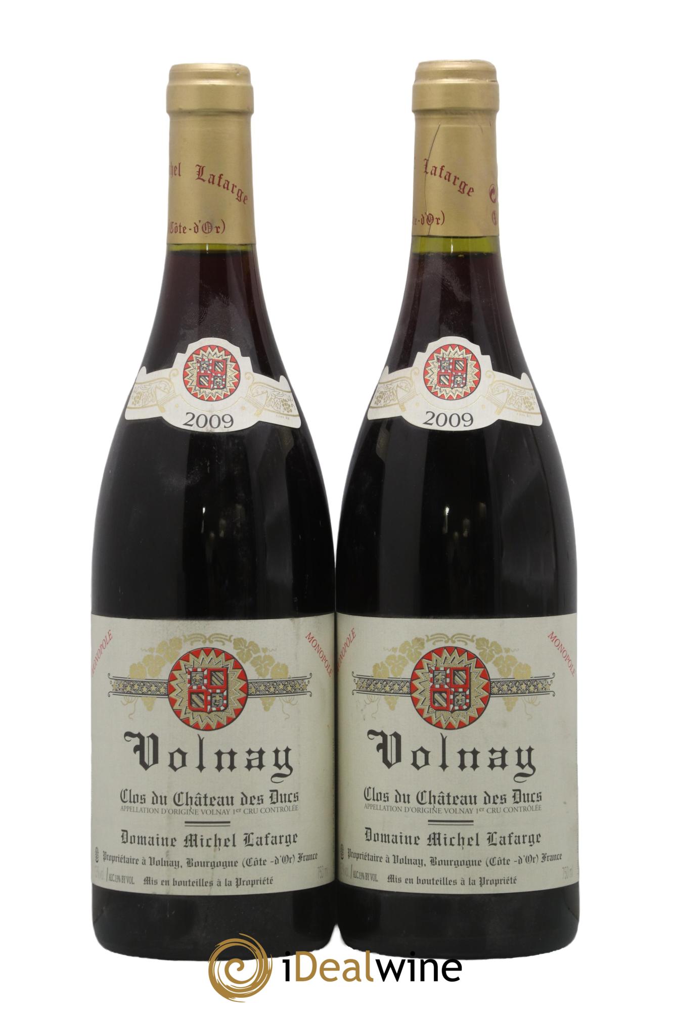 Volnay 1er Cru Clos du Château des Ducs Lafarge (Domaine) 2009 - Lot de 2 bouteilles - 0