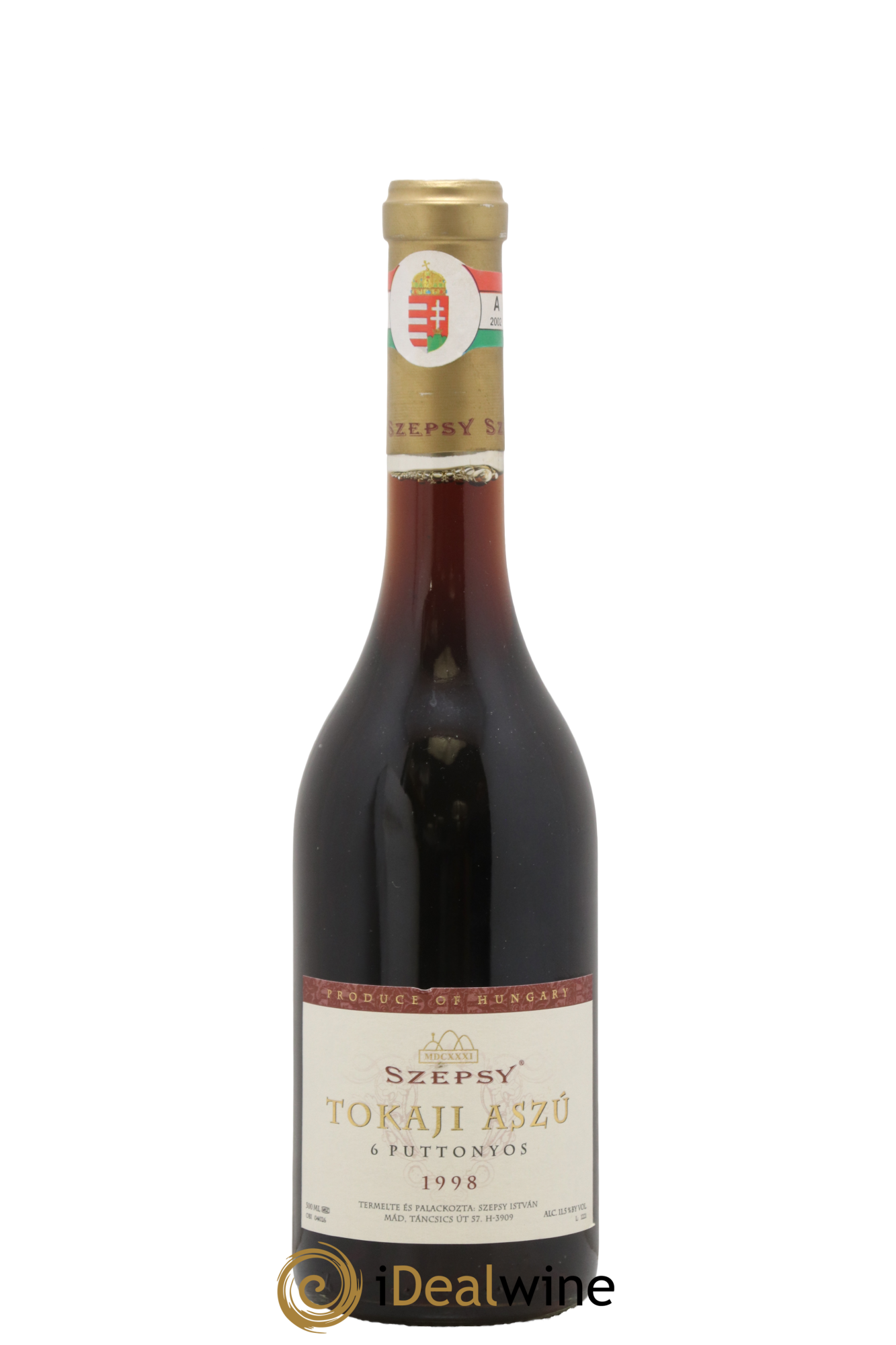 Tokaji Aszu 6 Puttonyos Istvan Szepy 1998 - Lot de 1 format 50cl - 0
