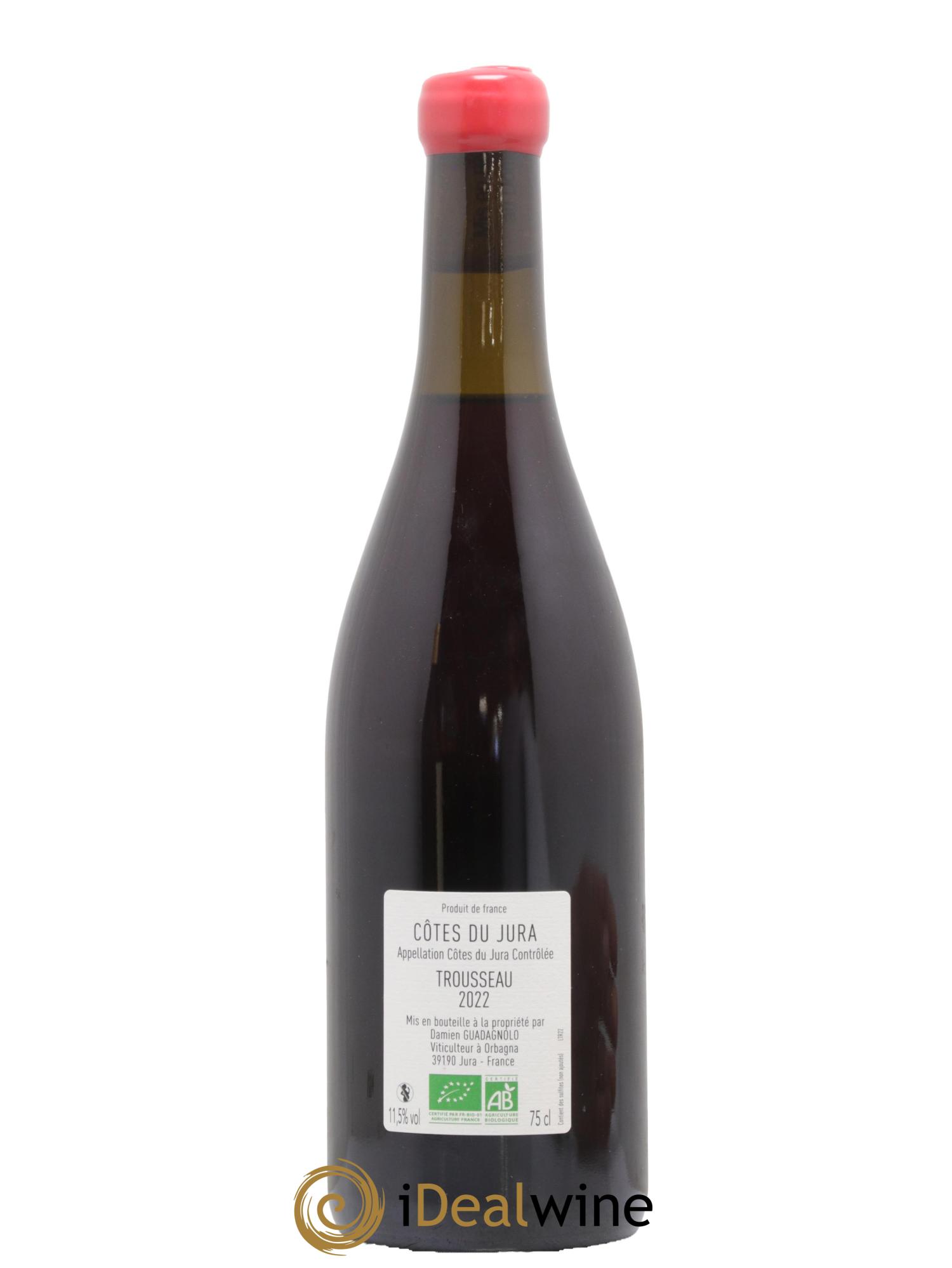 Côtes du Jura Trousseau Domaine Damien Guadagnolo 2022 - Lotto di 1 bottiglia - 1